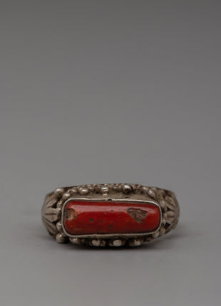 Silver Coral Ring