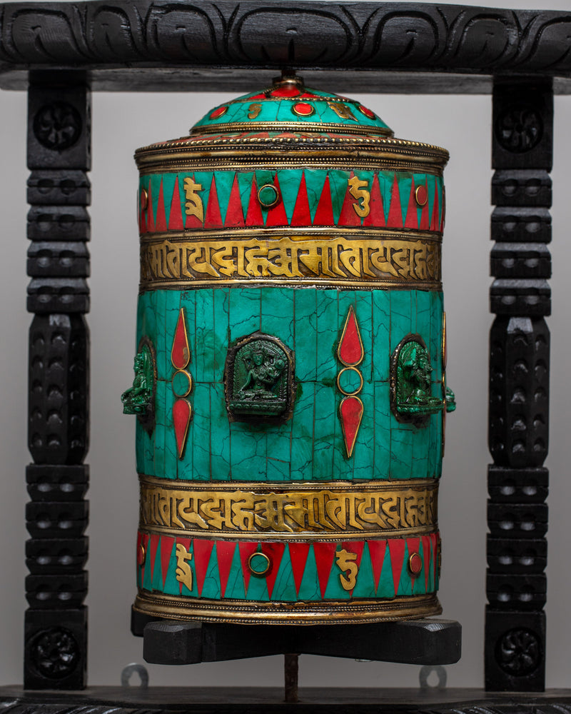 Buddhist Mani Prayer Wheel | Sacred Tool for Spinning Mantras and Invoking Blessings