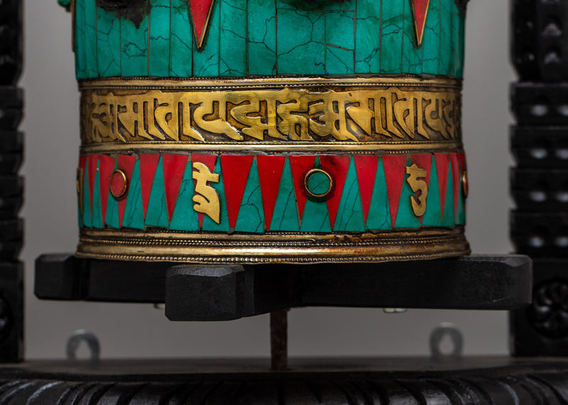 Buddhist Mani Prayer Wheel | Sacred Tool for Spinning Mantras and Invoking Blessings