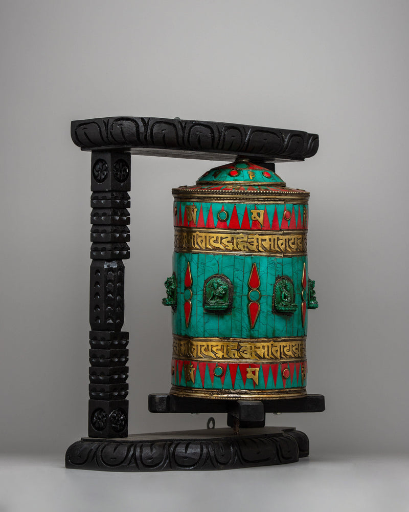 Buddhist Mani Prayer Wheel | Sacred Tool for Spinning Mantras and Invoking Blessings