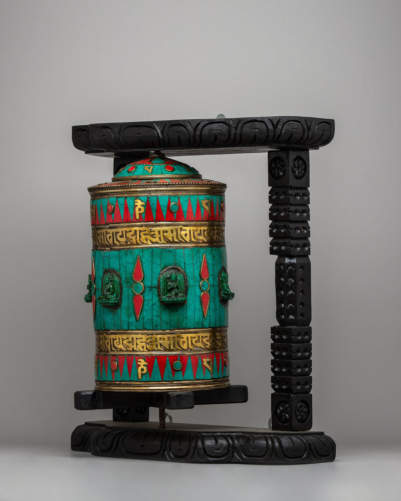 Buddhist Mani Prayer Wheel | Sacred Tool for Spinning Mantras and Invoking Blessings