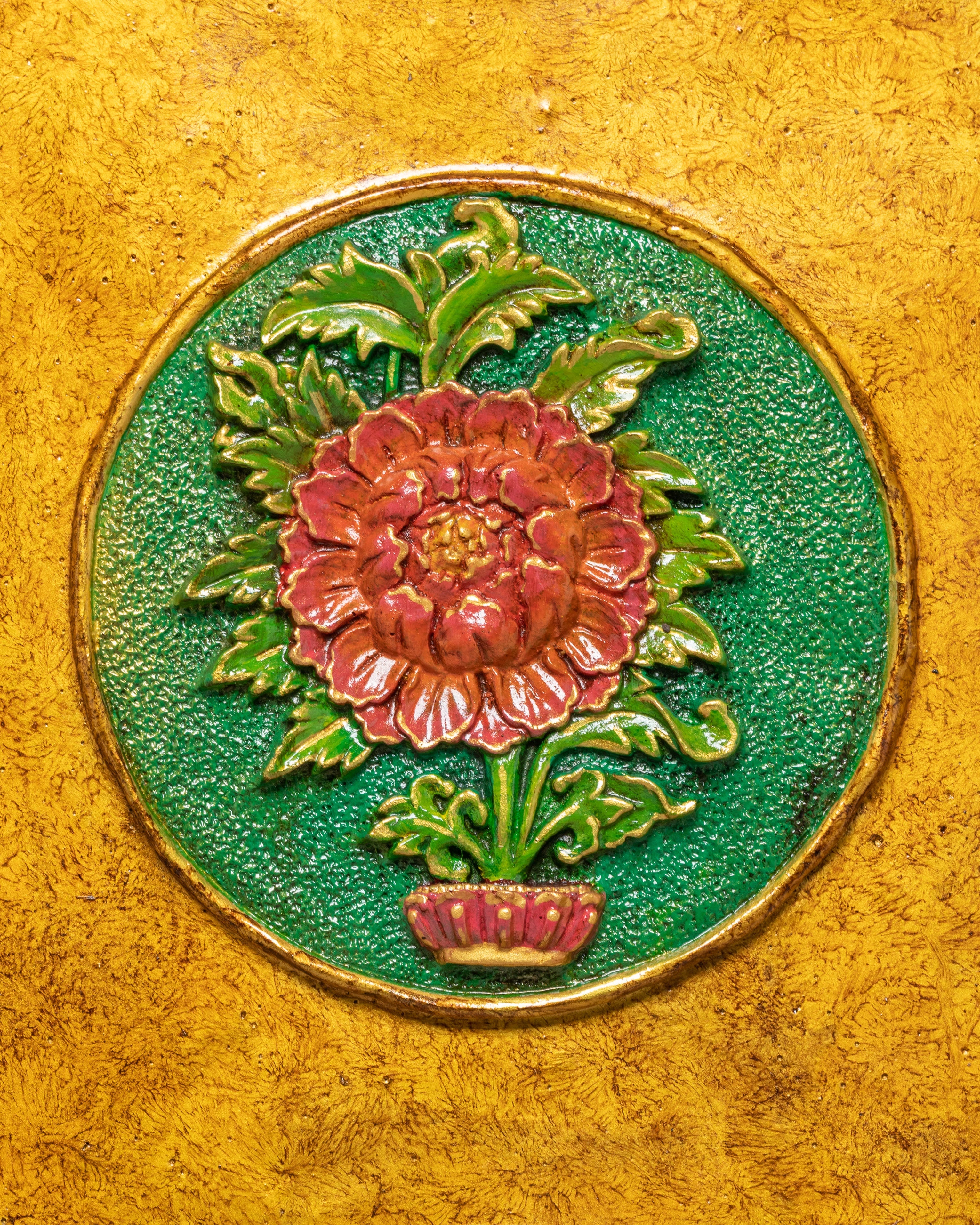 Sacred Eight Auspicious Symbol Wall Hanging | Buddhist Art Decor