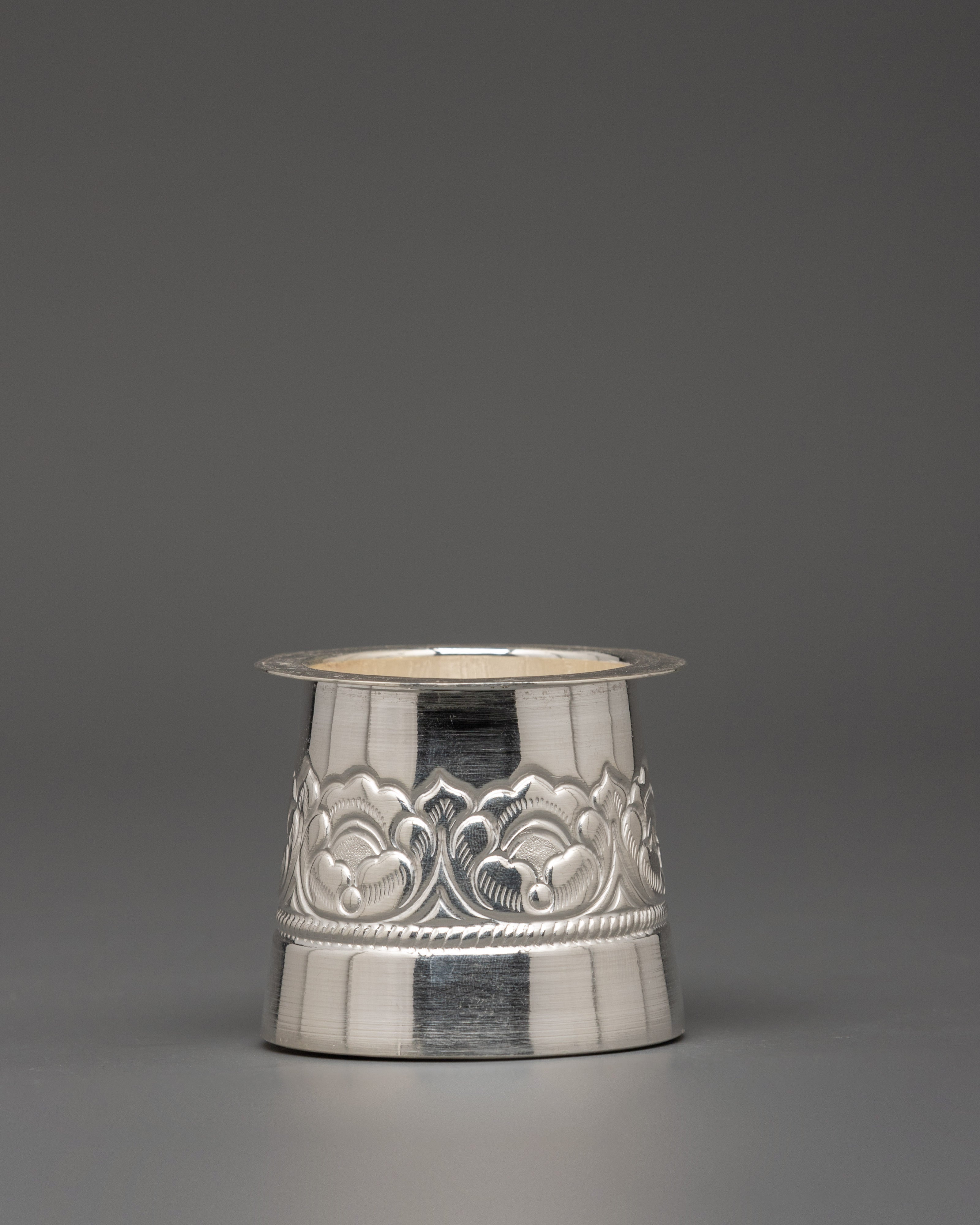 Handcrafted Pure Silver Panchapatra Set | Ideal for Sacred Ceremonies