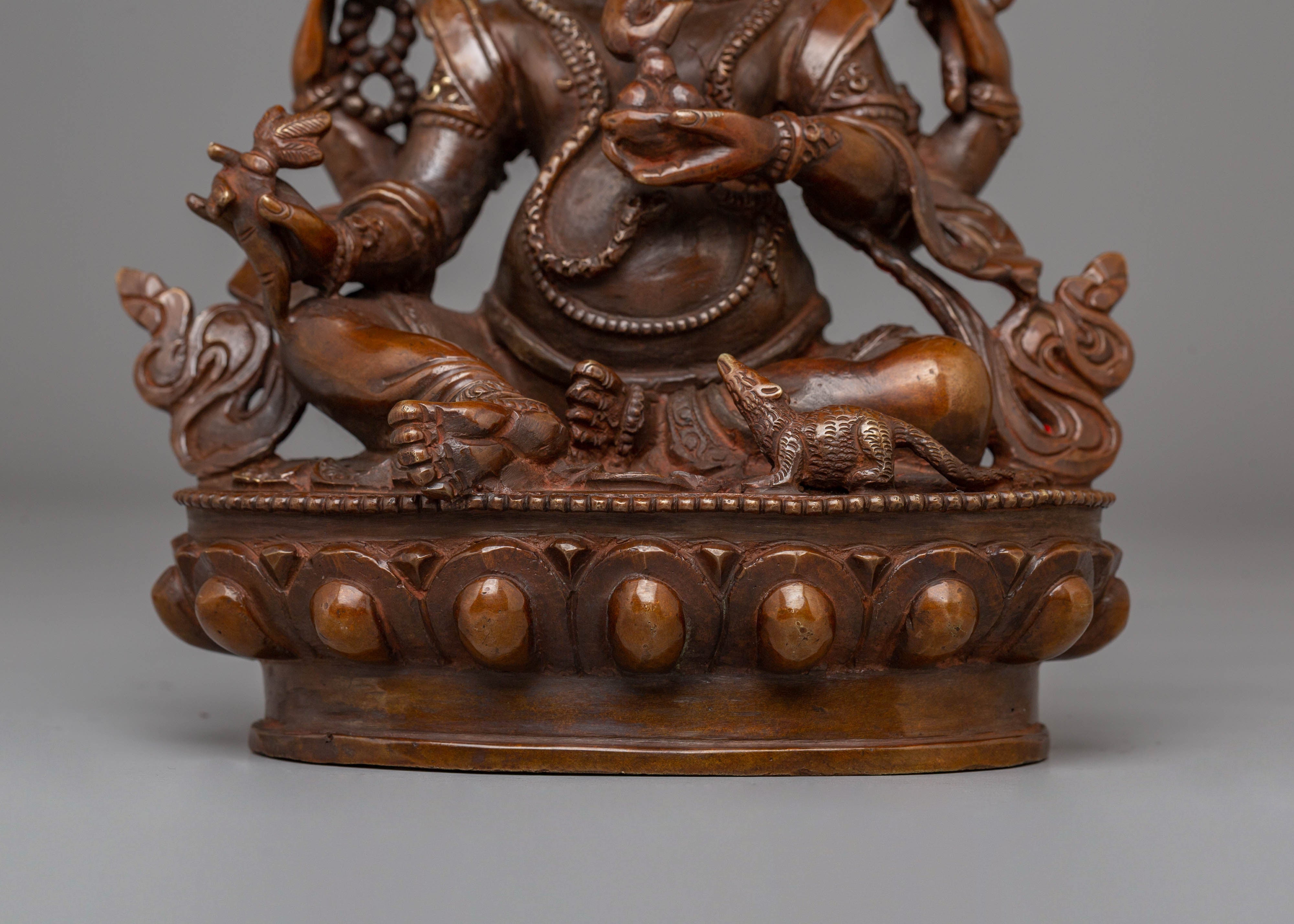 Statue of Hindu Lord Ganesha | Sacred Copper & Acrylic Ganesha Sculpture