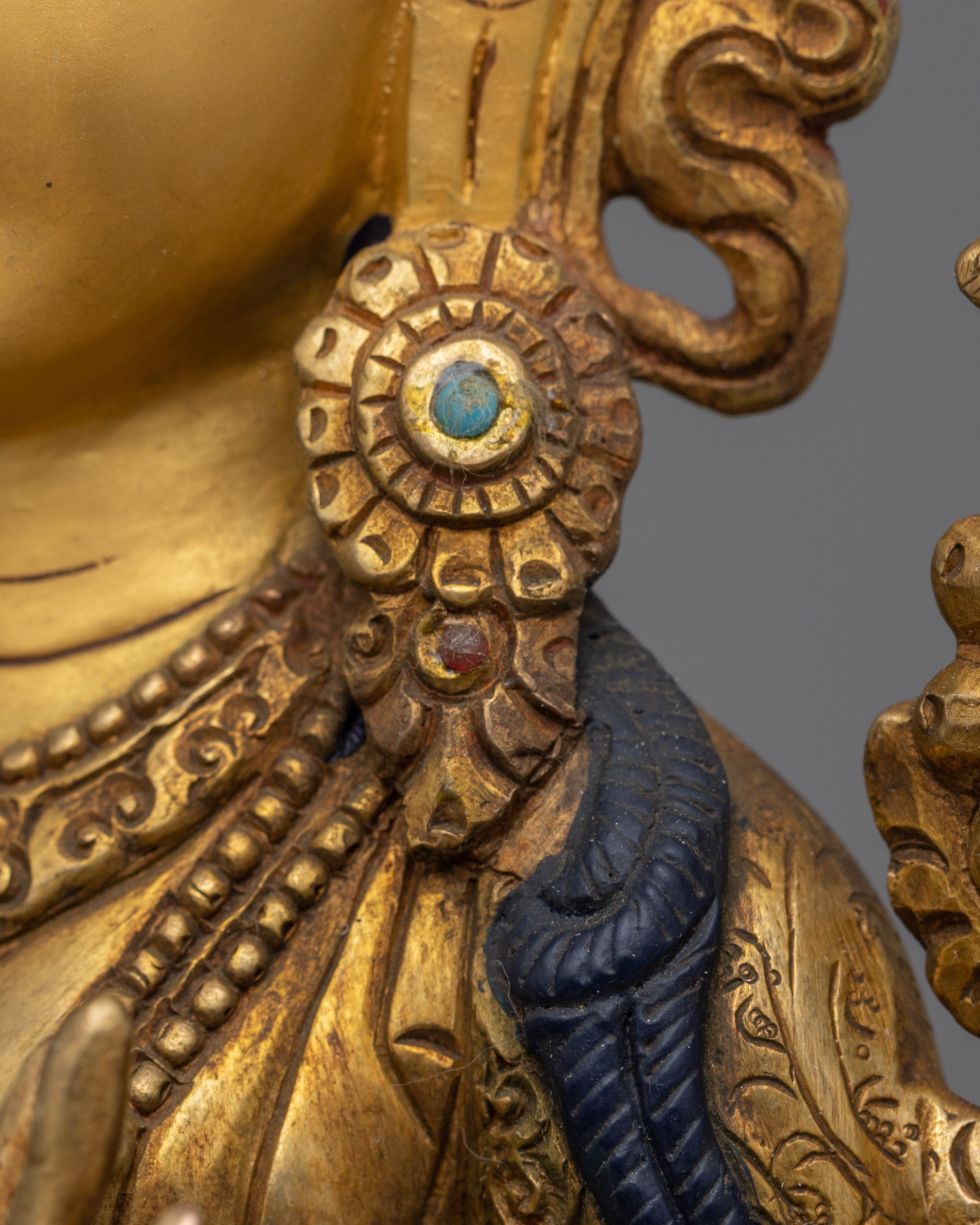 Arya Green Tara Statue | 24K Gold Gilded Embodiment of Compassion