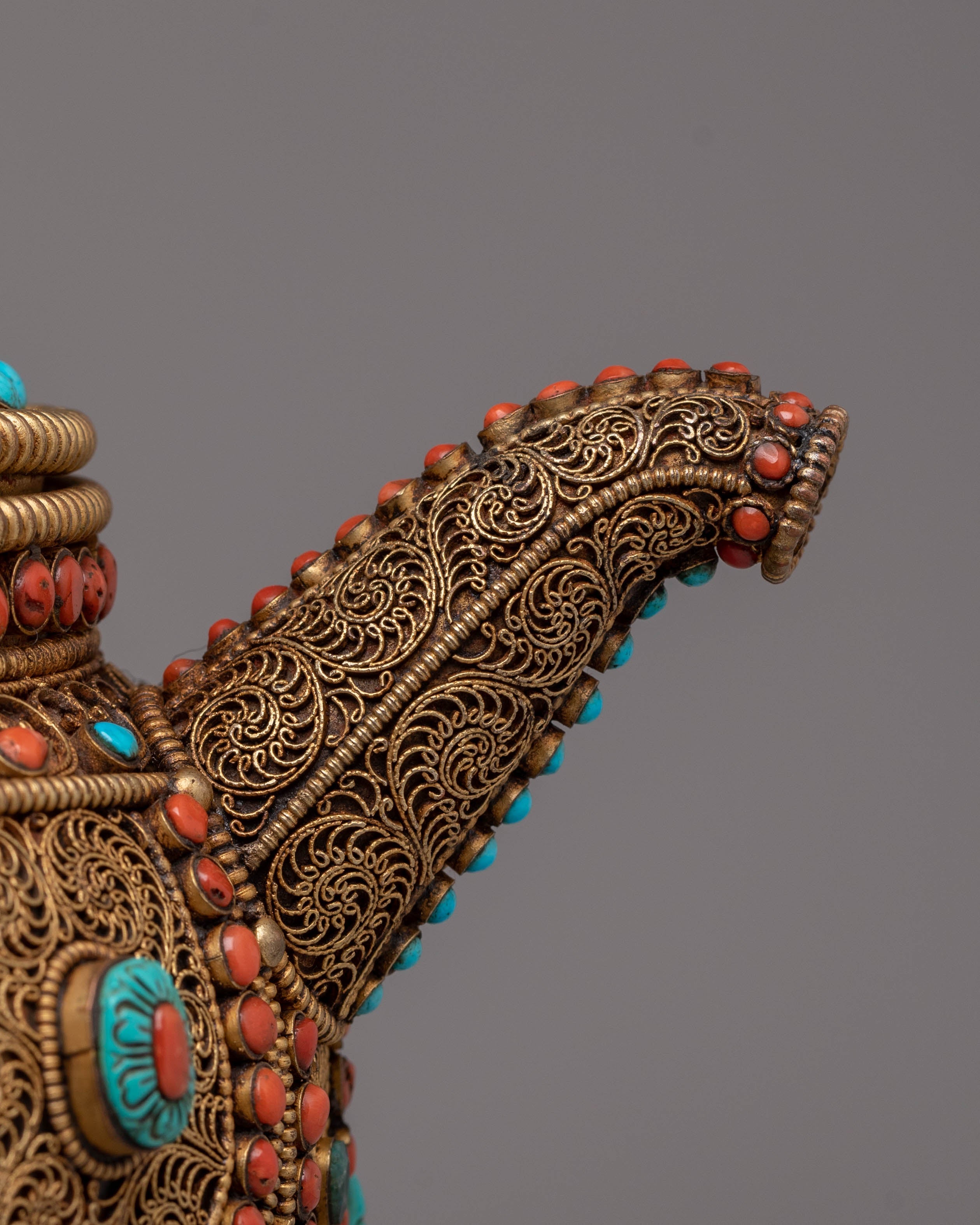 Tibetan Tea Pot for Home Decor | Spiritual & Artistic Teapot