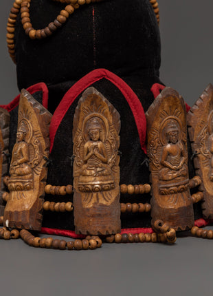 Yak Bone Guru Fabric | Handcrafted Tibetan Sacred Cloth, Spiritual Altar Textile