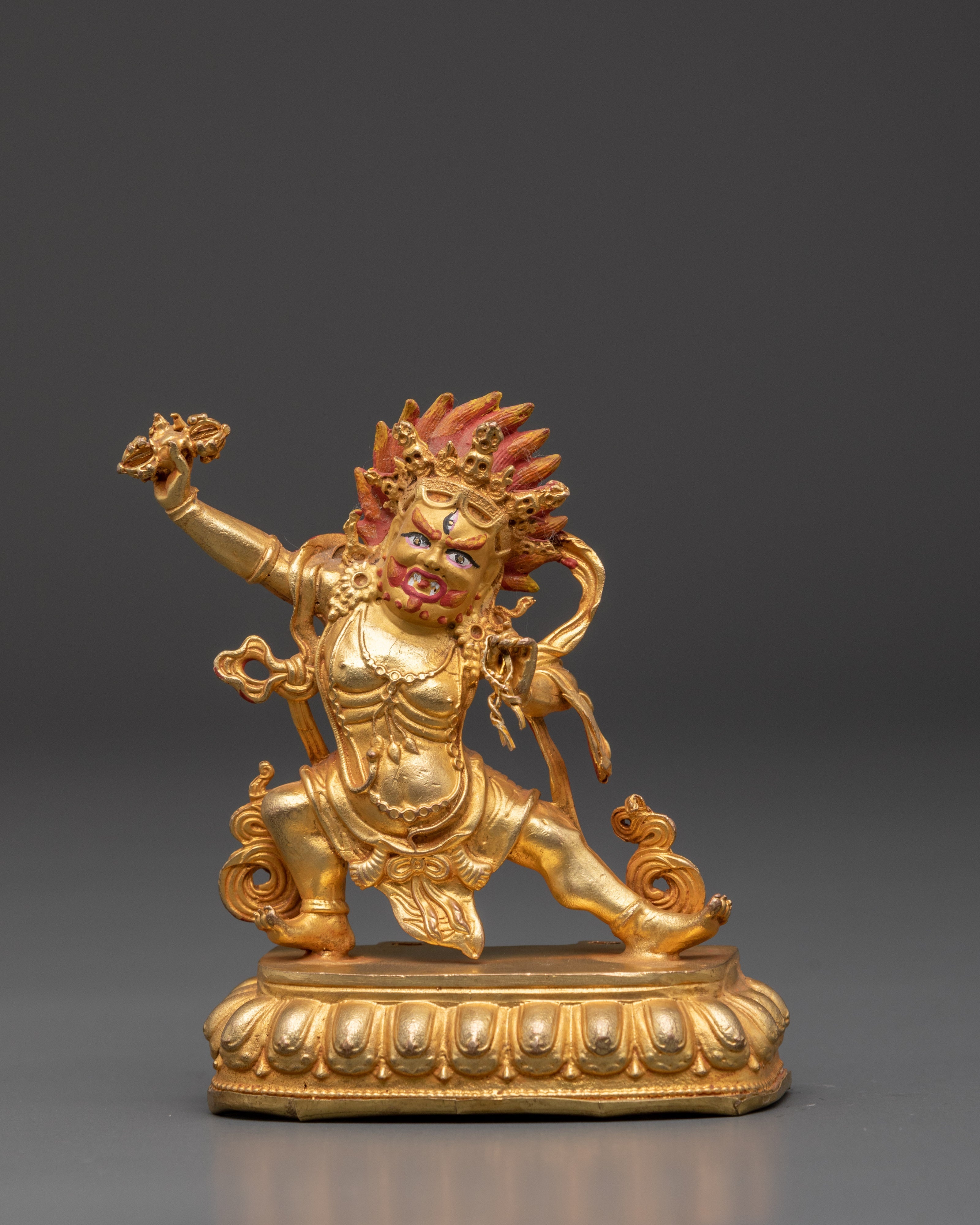 Vajrapani Bodhisattva Idol | Buddhist Protector Sculpture
