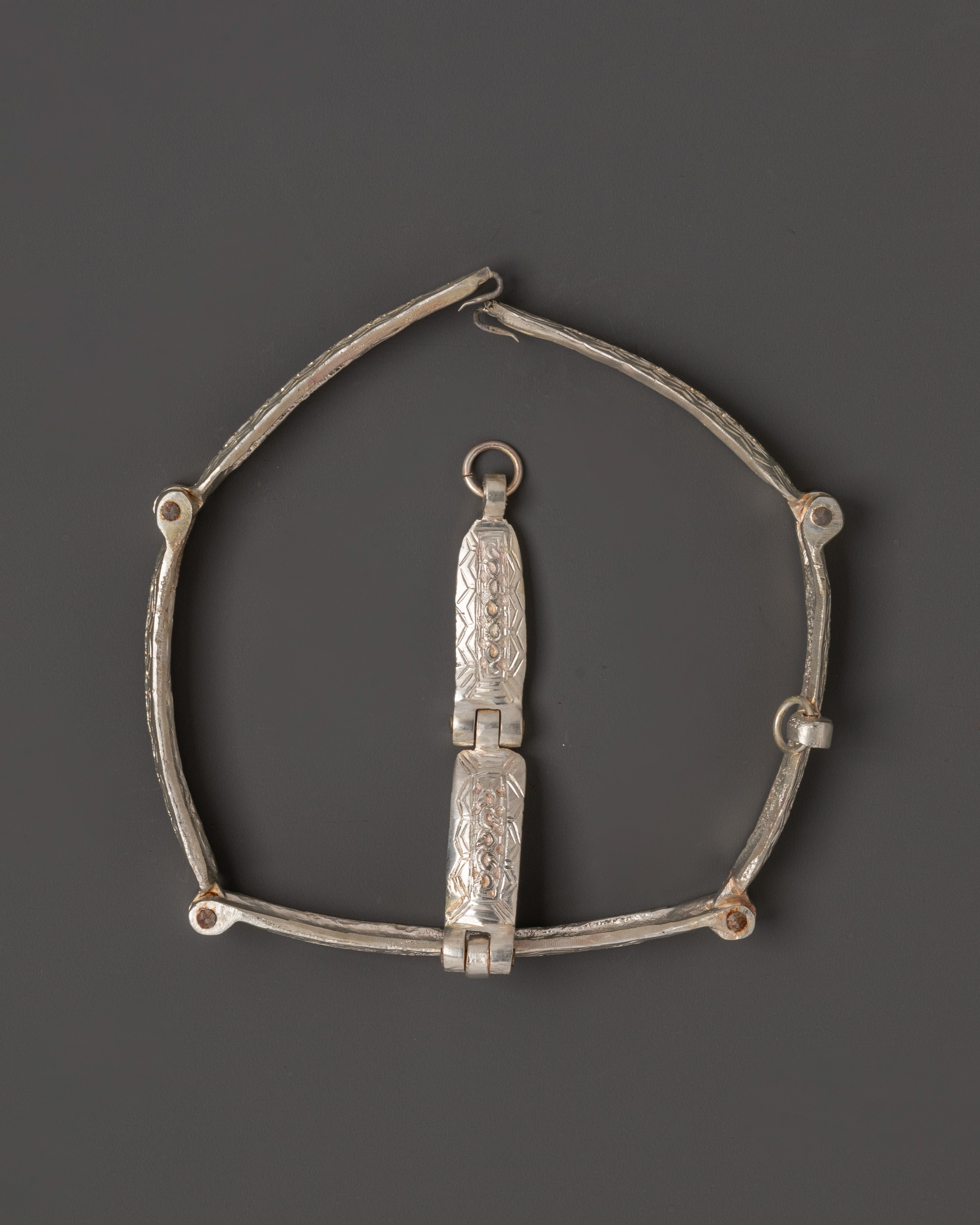 Traditional Tibetan Belt | Silver-Plated White Metal