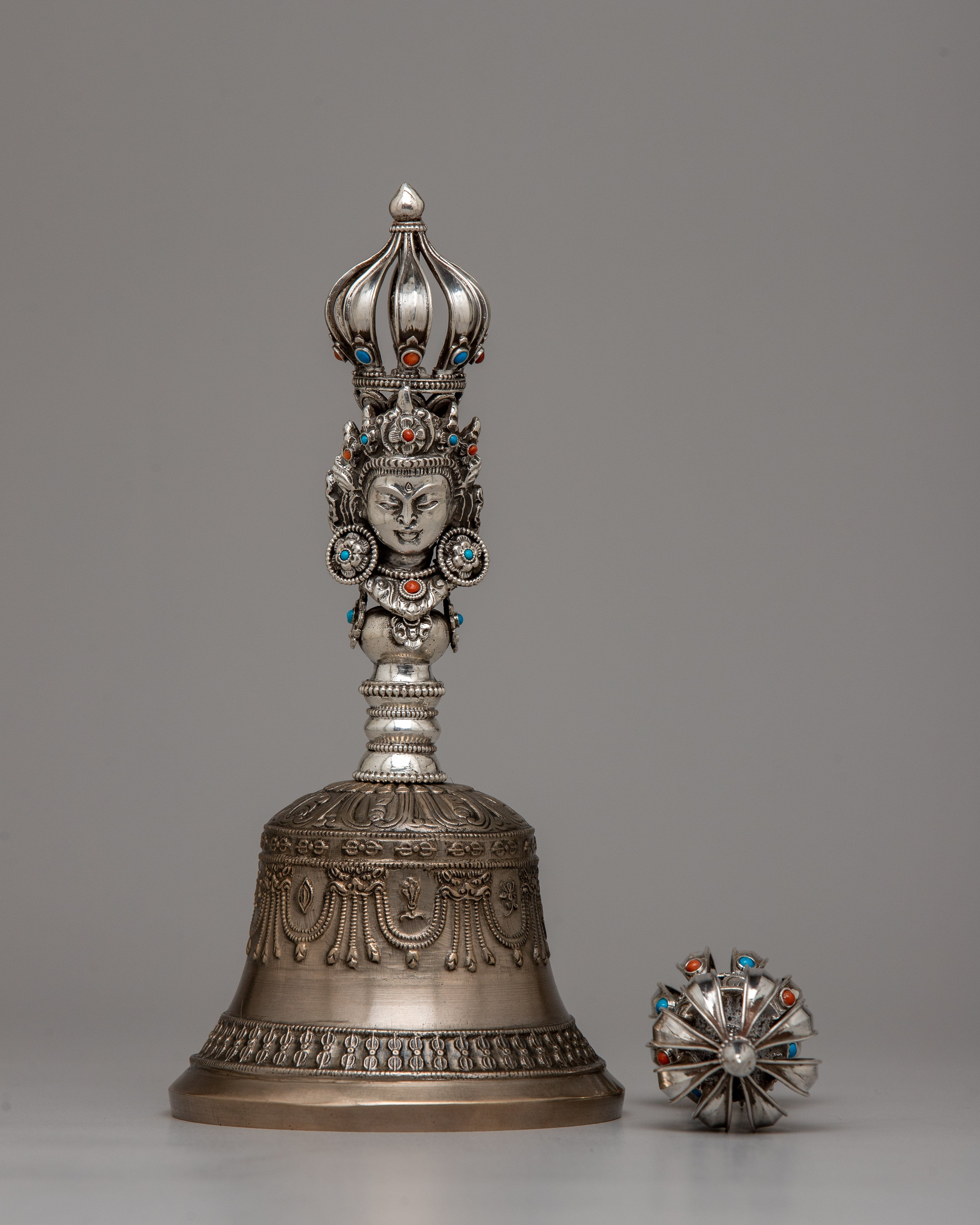 Vajra Dorje and Bell Set | Symbolizing Power, Wisdom, and Ritual Purity