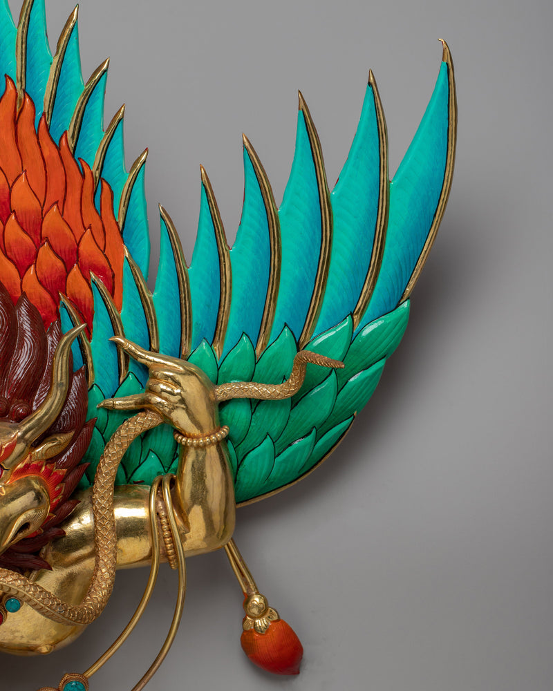 Tibetan Garuda Wall Hanging | Symbolic Handcrafted Decor for Spiritual Spaces