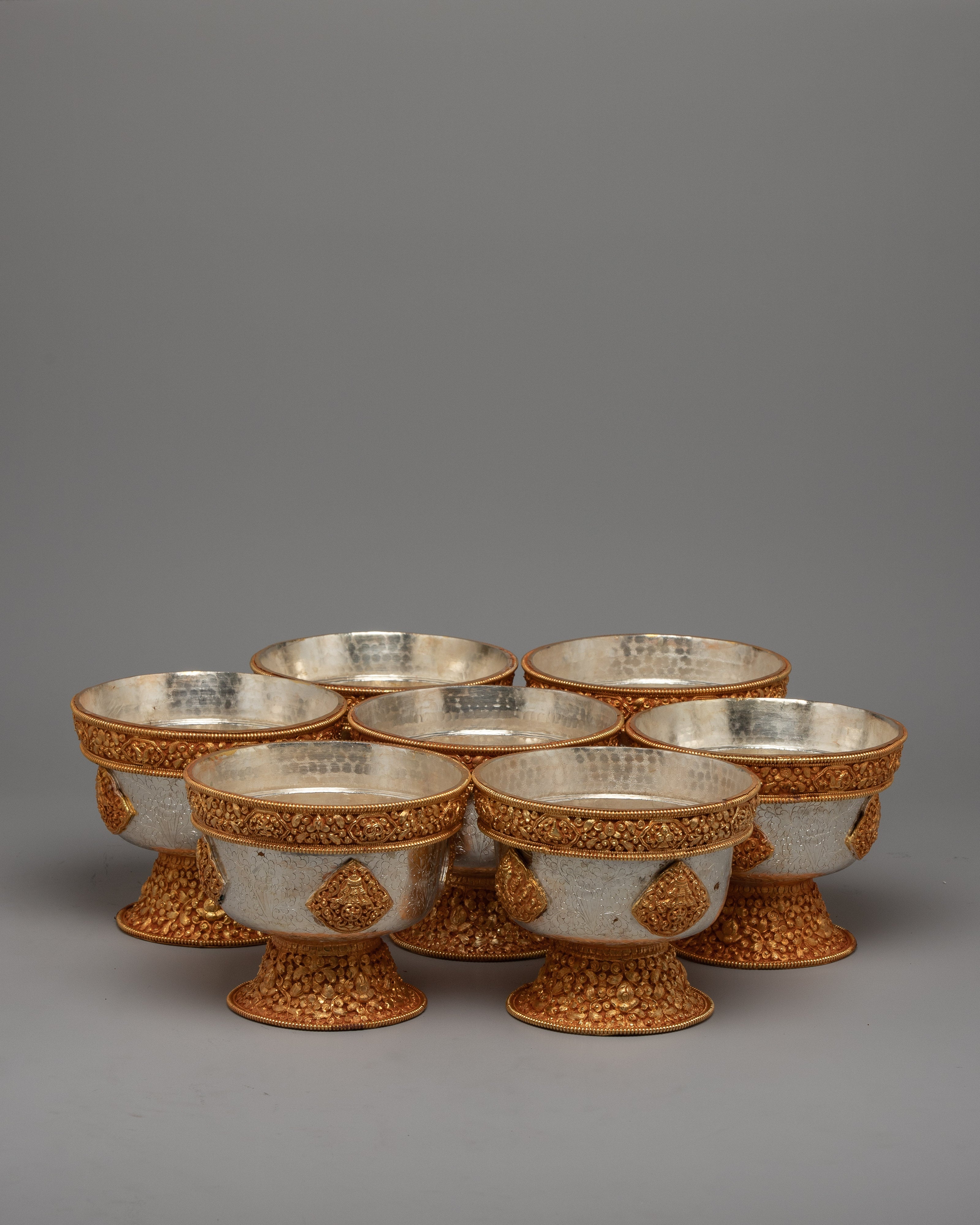 Buddhist Offering Bowl Set | Sacred Vessels for Spiritual Devotion and Ritual Practice