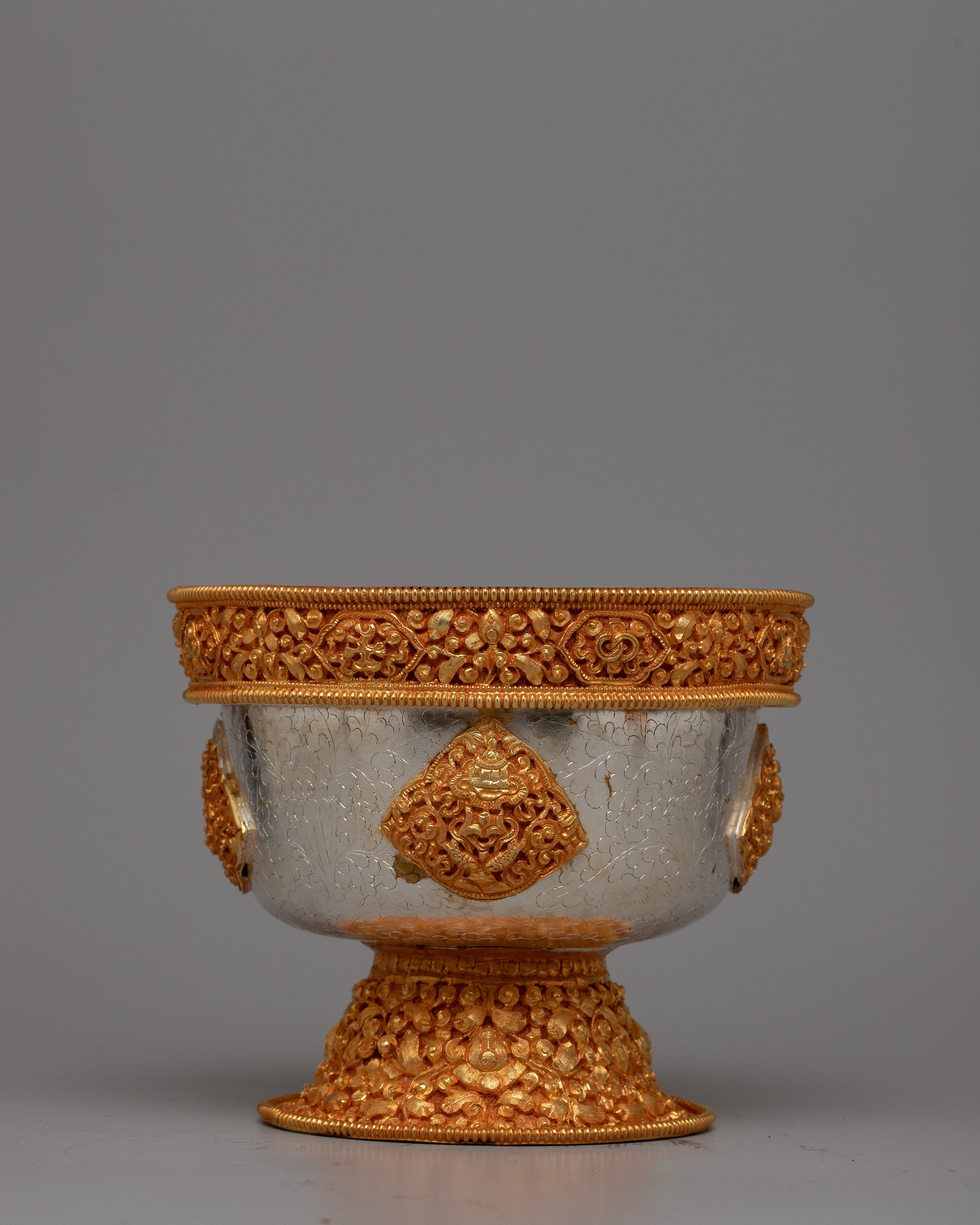 Buddhist Offering Bowl Set | Sacred Vessels for Spiritual Devotion and Ritual Practice