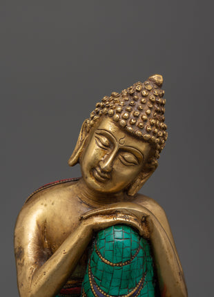 Peaceful Buddha Brass Statue | Handcrafted Meditation Decor