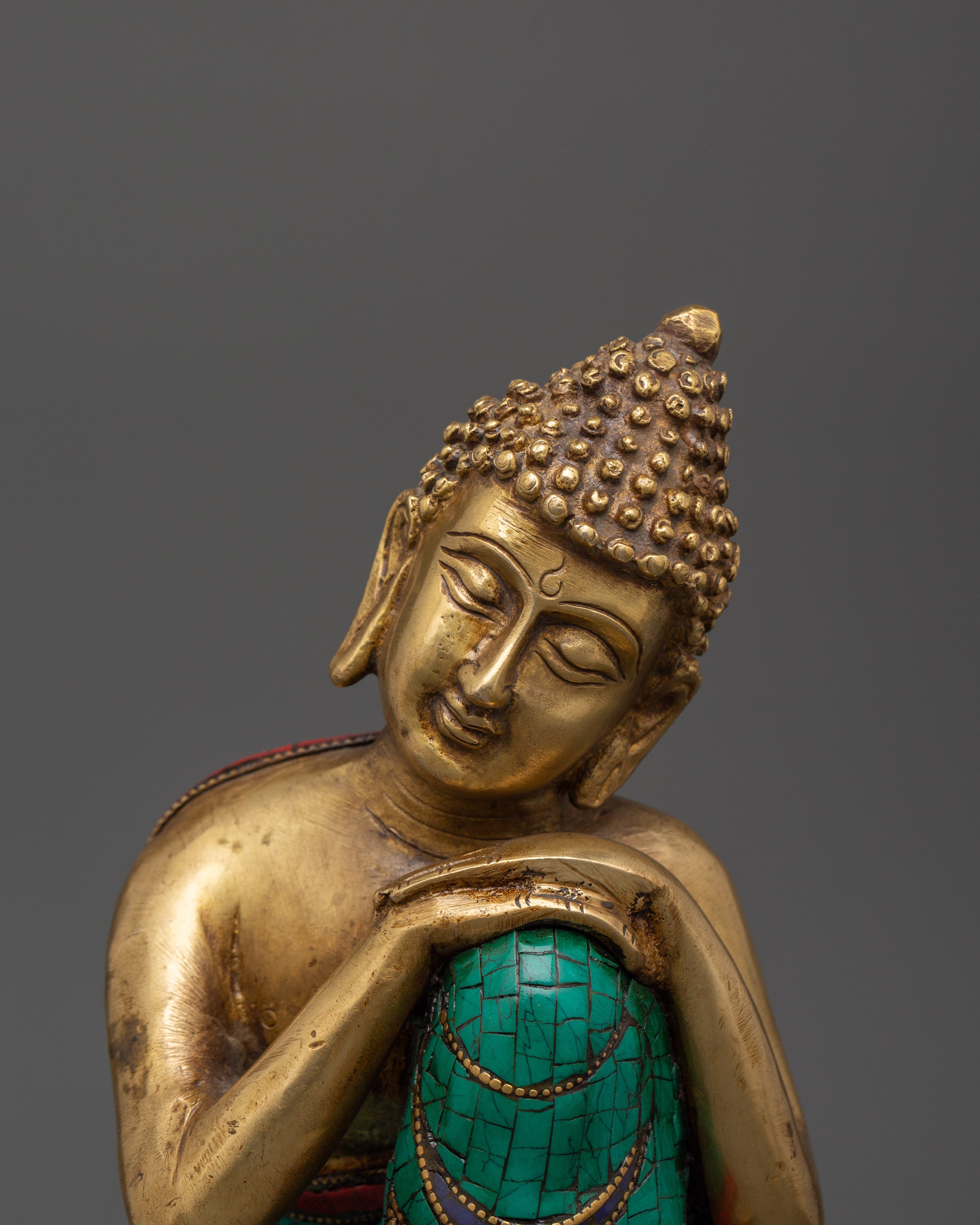 Peaceful Buddha Brass Statue | Handcrafted Meditation Decor