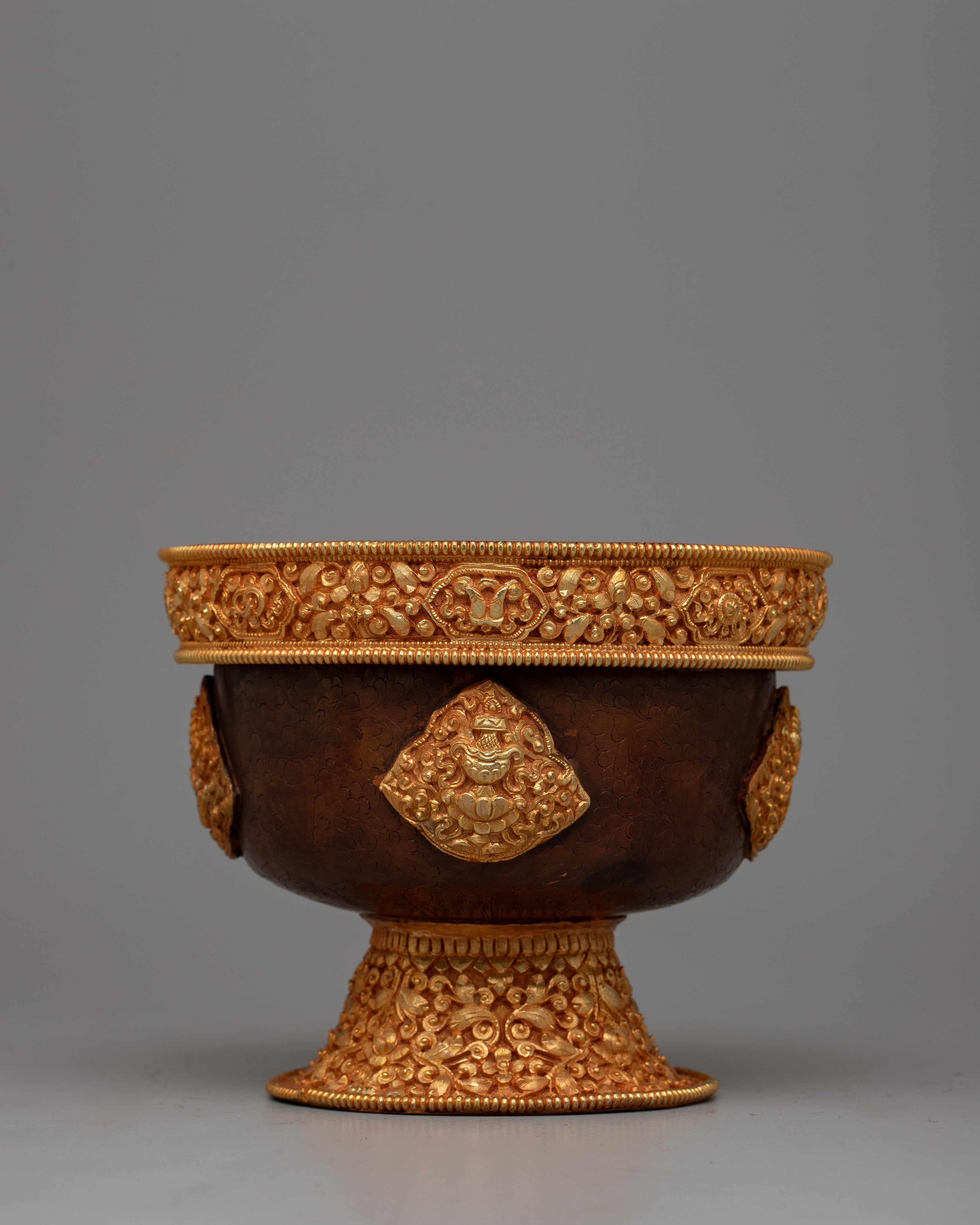 Tibetan Water Bowl Offering Set | Enhancing Spiritual Practices with Traditional Ritual Vessels