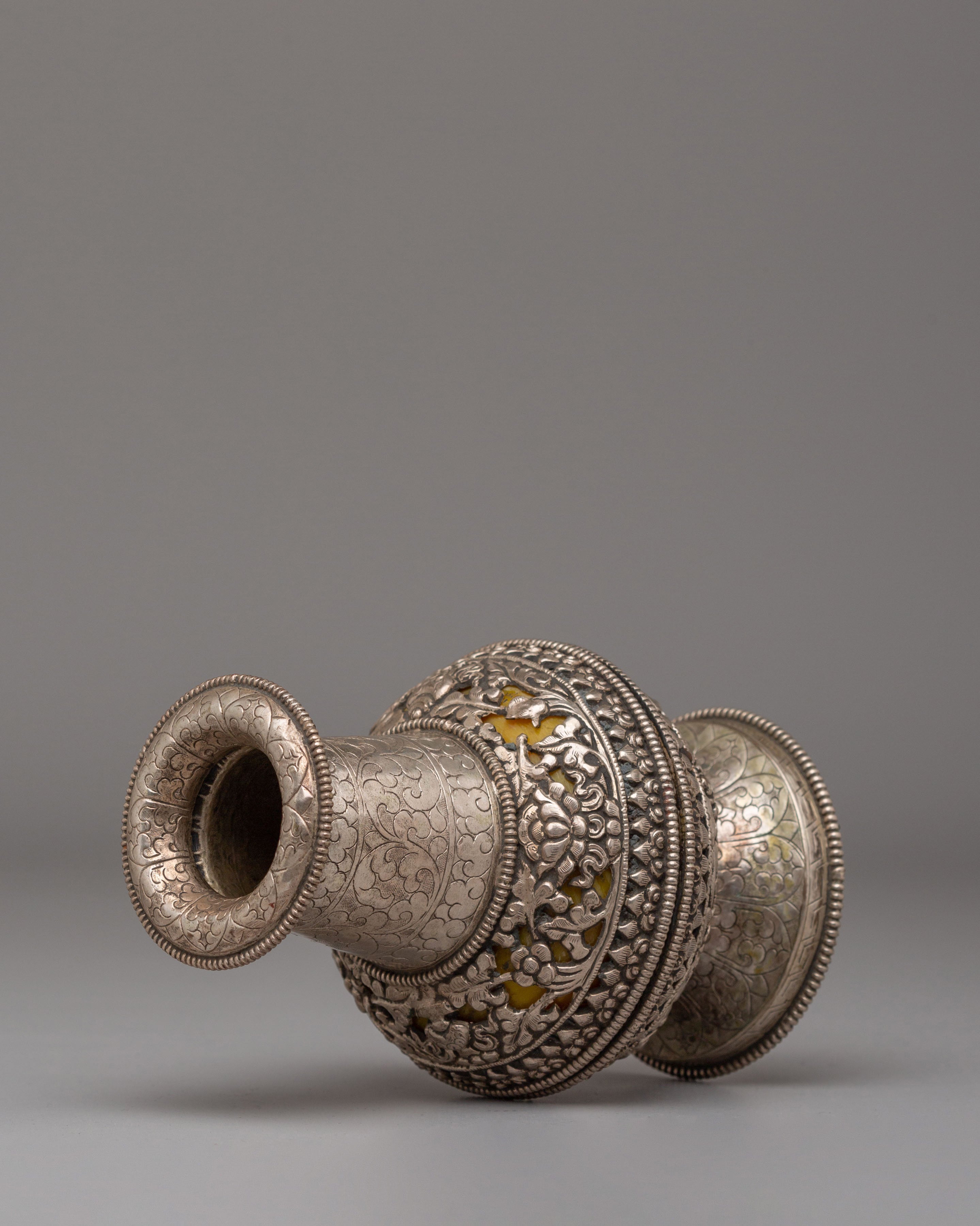 Handmade Decorative Flower Vase | Silver Flower Pot for Decor