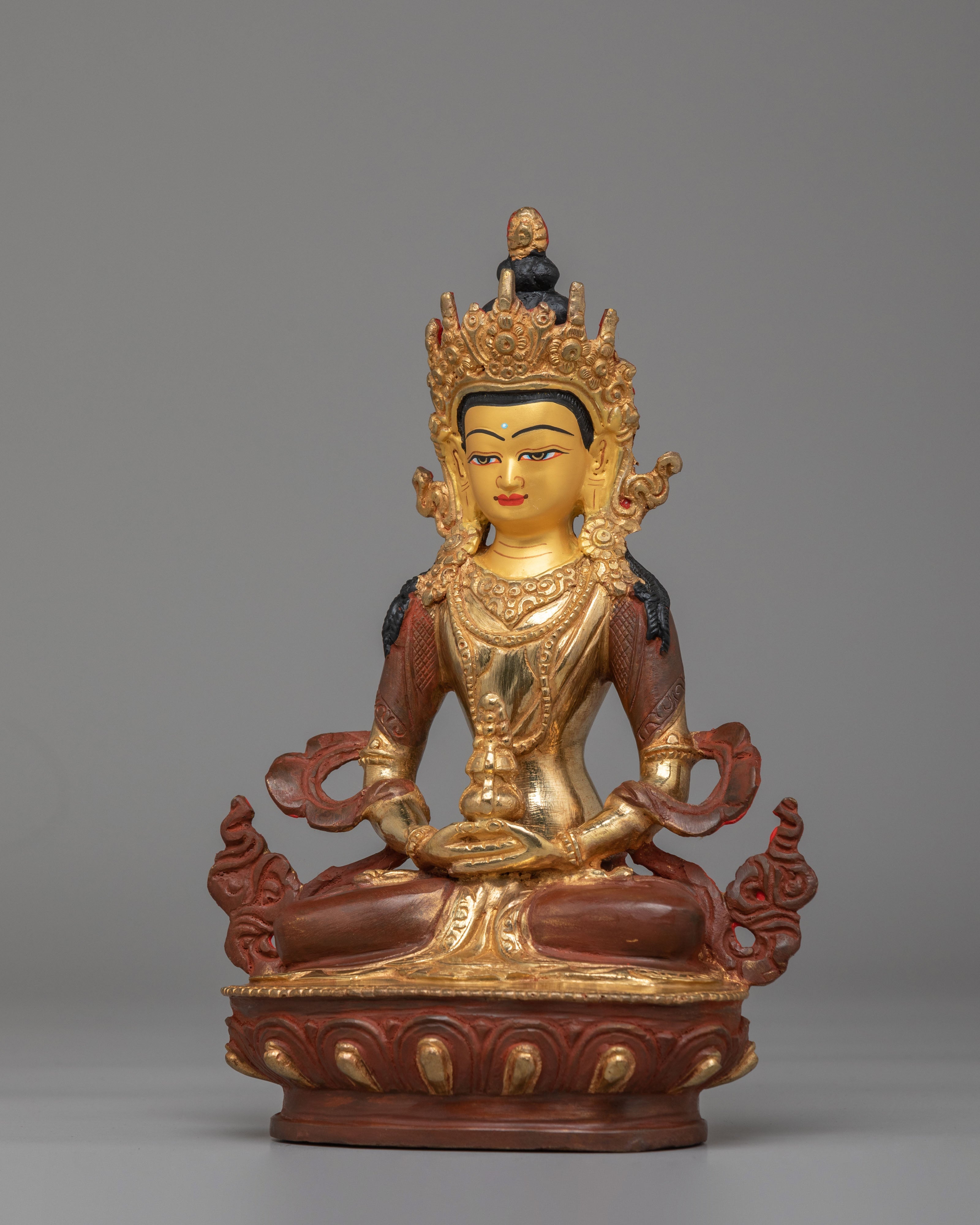 Tibetan Amitayus Buddha Sculpture | A Sacred Symbol of Longevity and Blessings