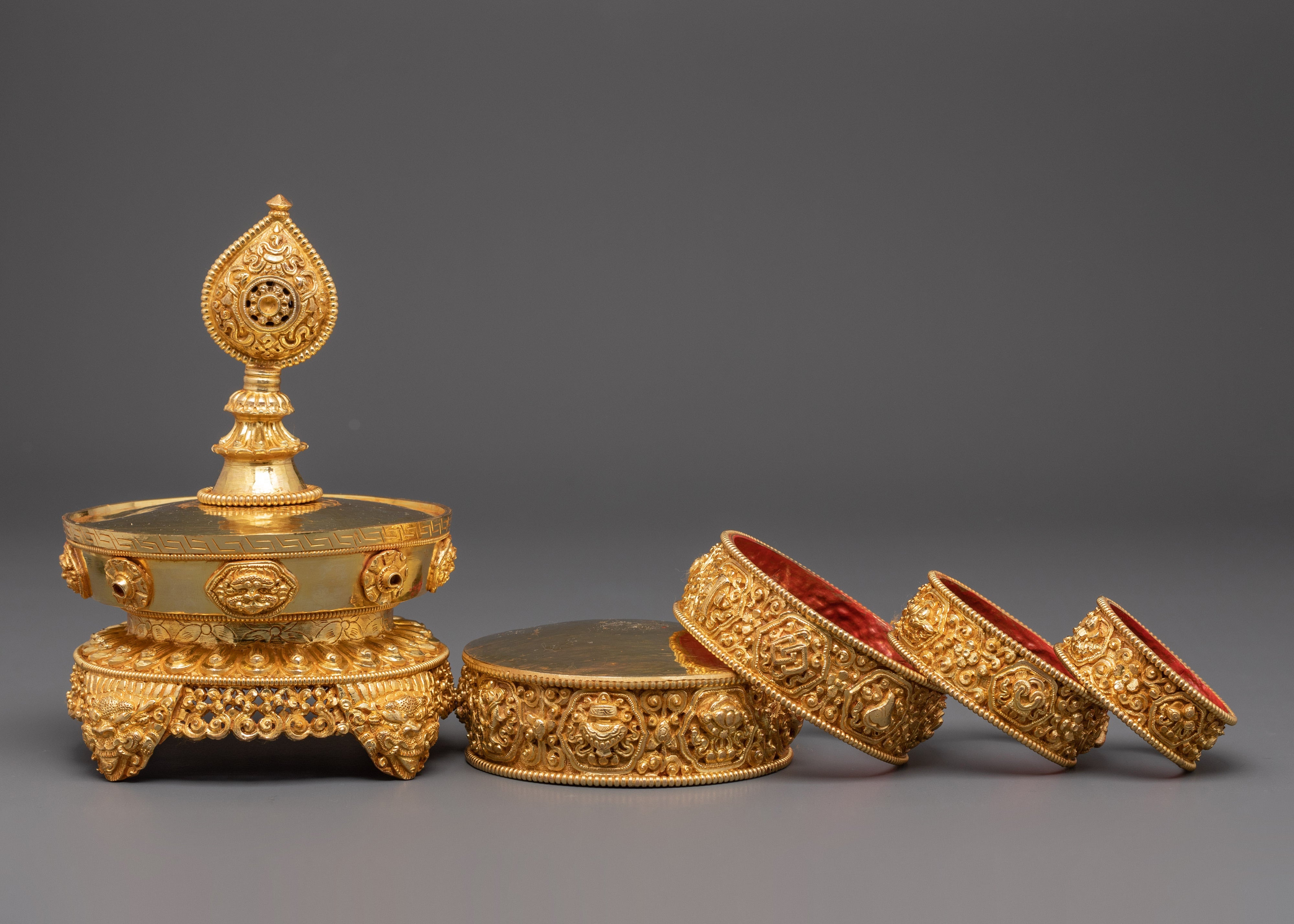 Mandala Set for Buddhist Offering | Tibetan Spiritual Ritual Set