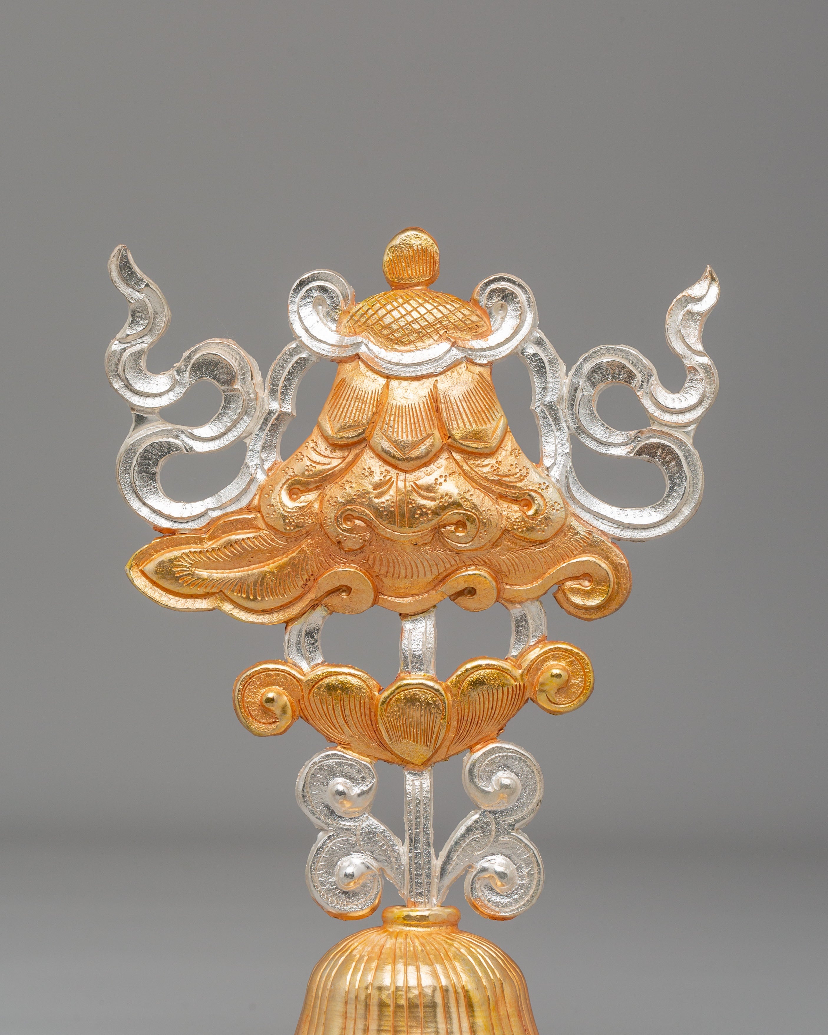 Sacred Eight Auspicious Symbols Set | Copper Body with Electro Gold & Silver Plating