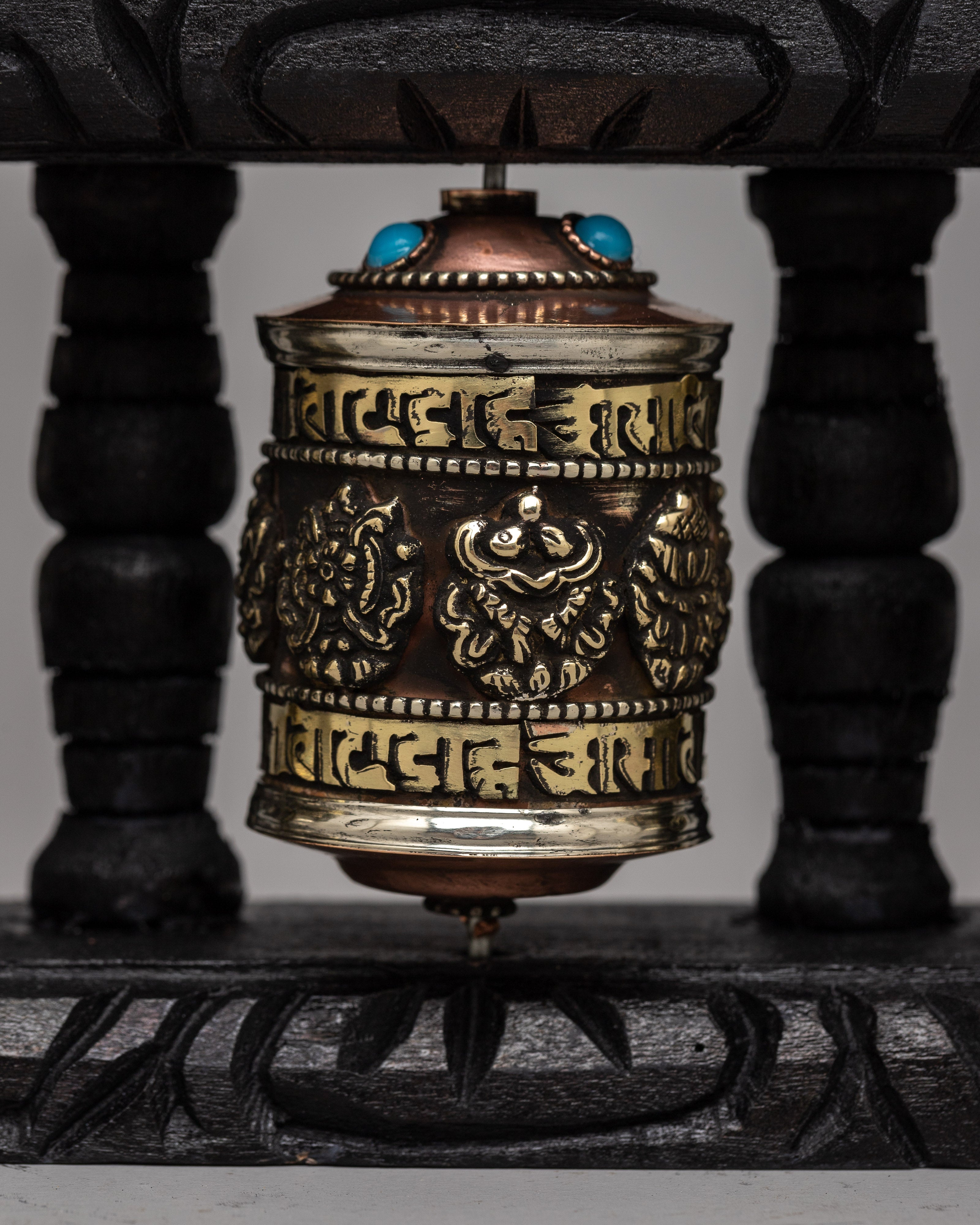Table Top Prayer Wheel | Compact and Convenient for Daily Devotion