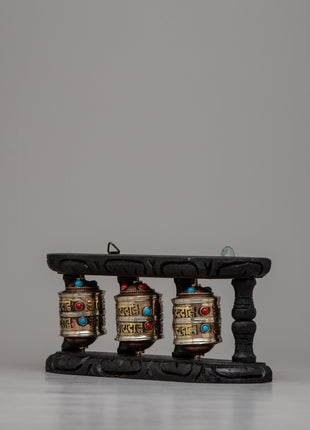 The Prayer Wheel | Wooden Frame for Spiritual Reverence