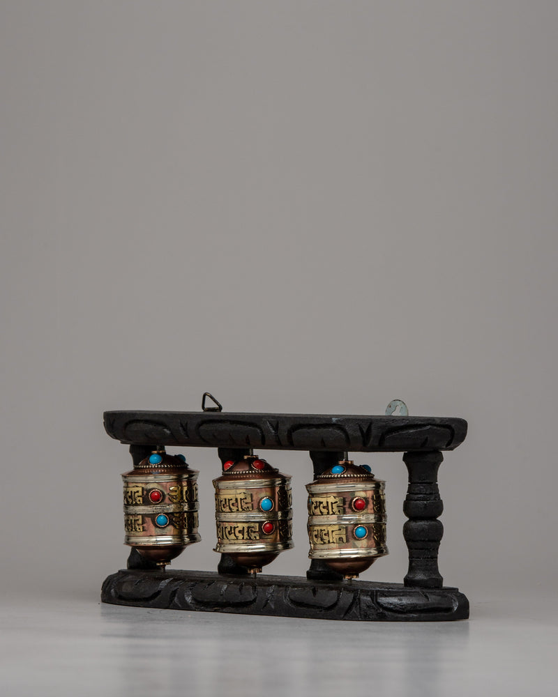 The Prayer Wheel | Wooden Frame for Spiritual Reverence