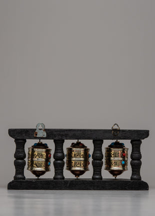 The Prayer Wheel | Wooden Frame for Spiritual Reverence