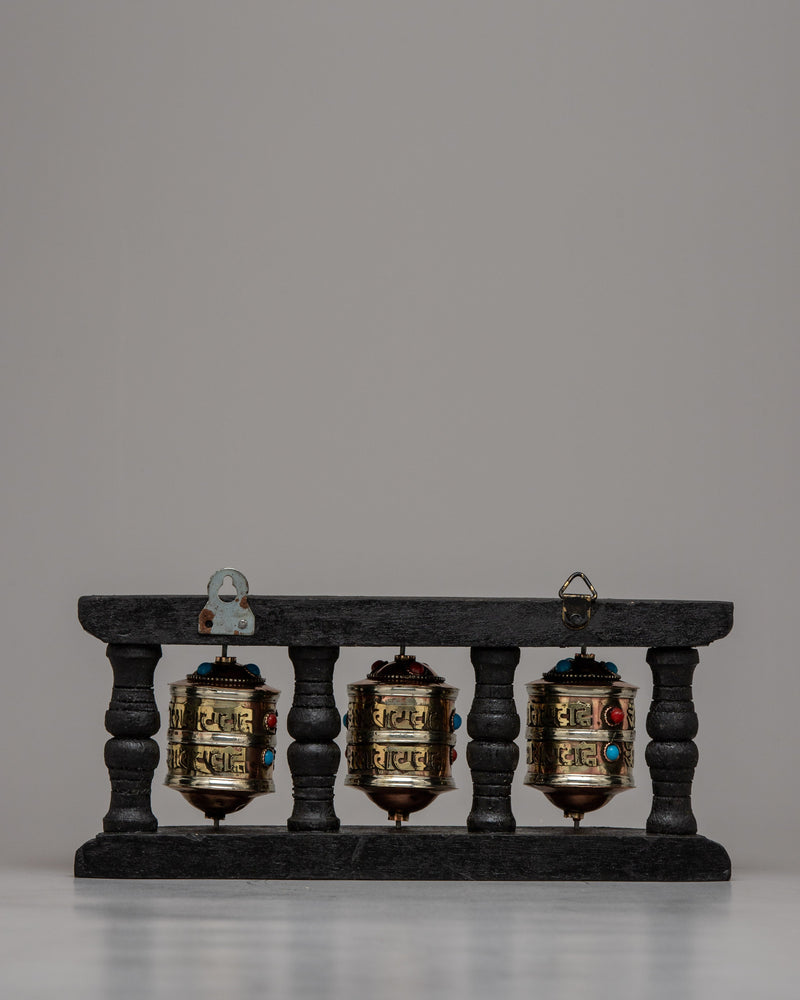 The Prayer Wheel | Wooden Frame for Spiritual Reverence