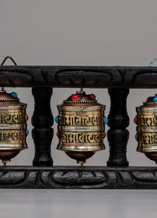 The Prayer Wheel | Wooden Frame for Spiritual Reverence