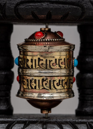 The Prayer Wheel | Wooden Frame for Spiritual Reverence