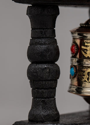 The Prayer Wheel | Wooden Frame for Spiritual Reverence