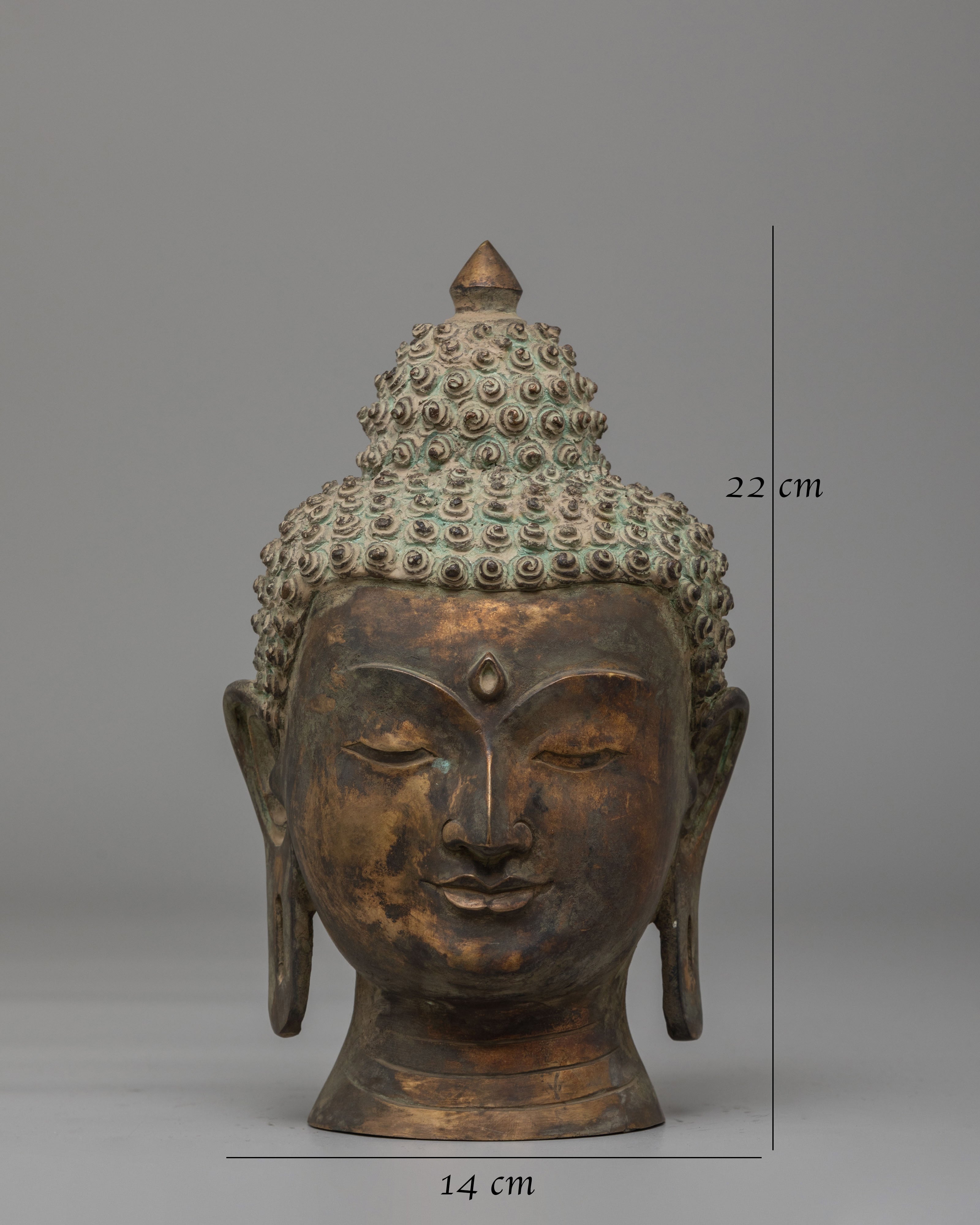 Buddha Head for Spiritual Decor | Traditional Art