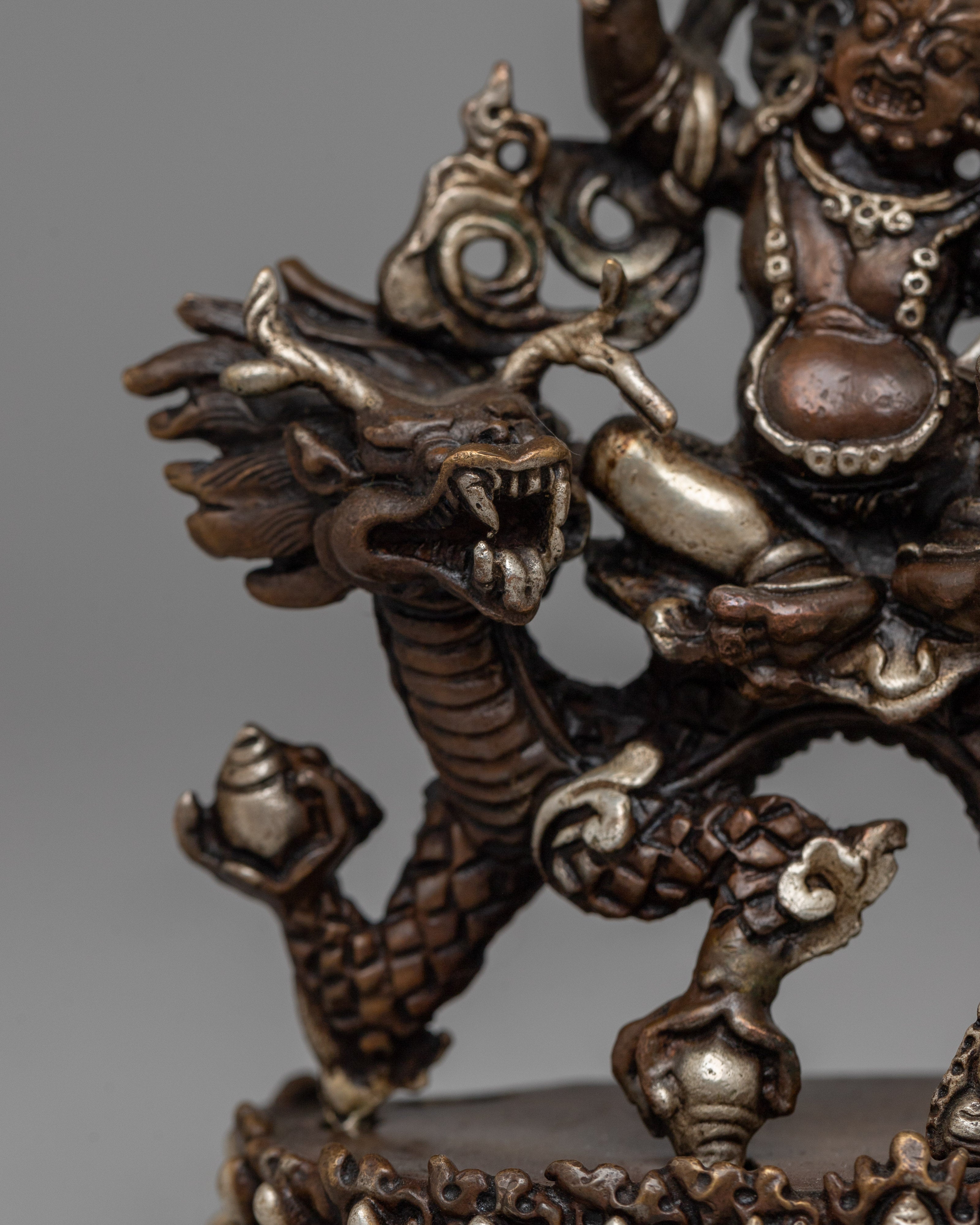 White Dzambhala Sadhana Statue | Manifesting Prosperity, Abundance, and Spiritual Fulfillment with Divine Grace