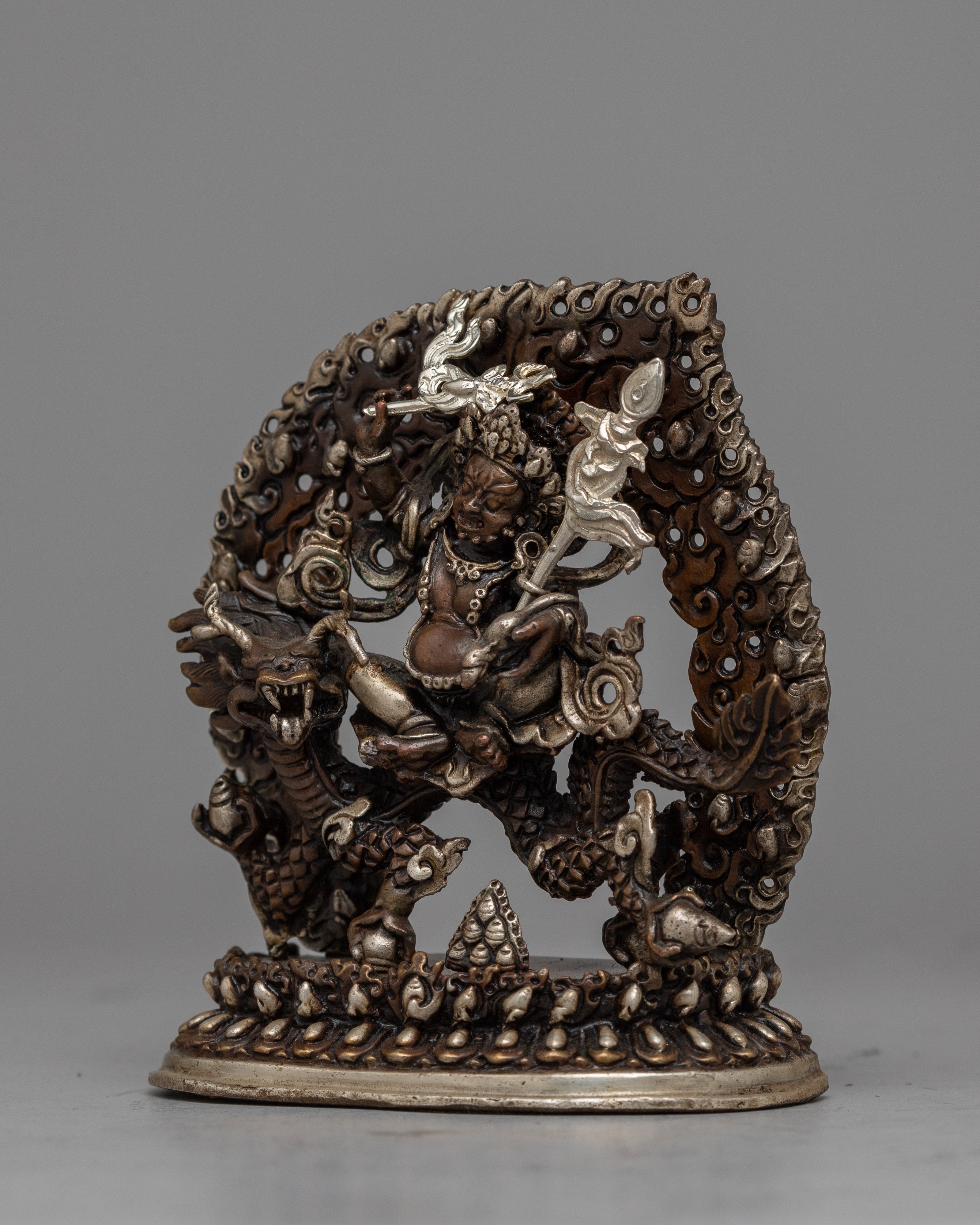 White Dzambhala Sadhana Statue | Manifesting Prosperity, Abundance, and Spiritual Fulfillment with Divine Grace