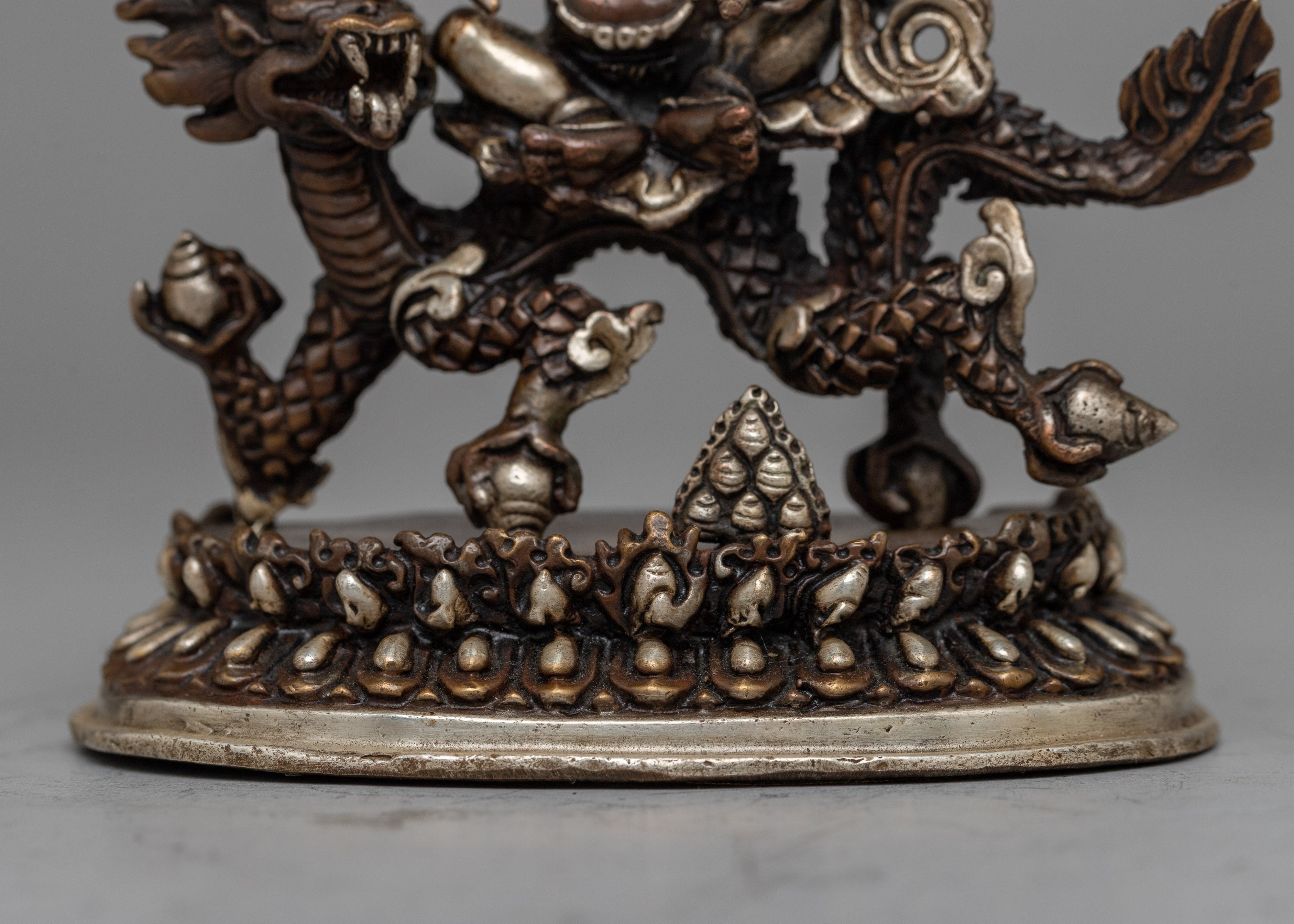 White Dzambhala Sadhana Statue | Manifesting Prosperity, Abundance, and Spiritual Fulfillment with Divine Grace