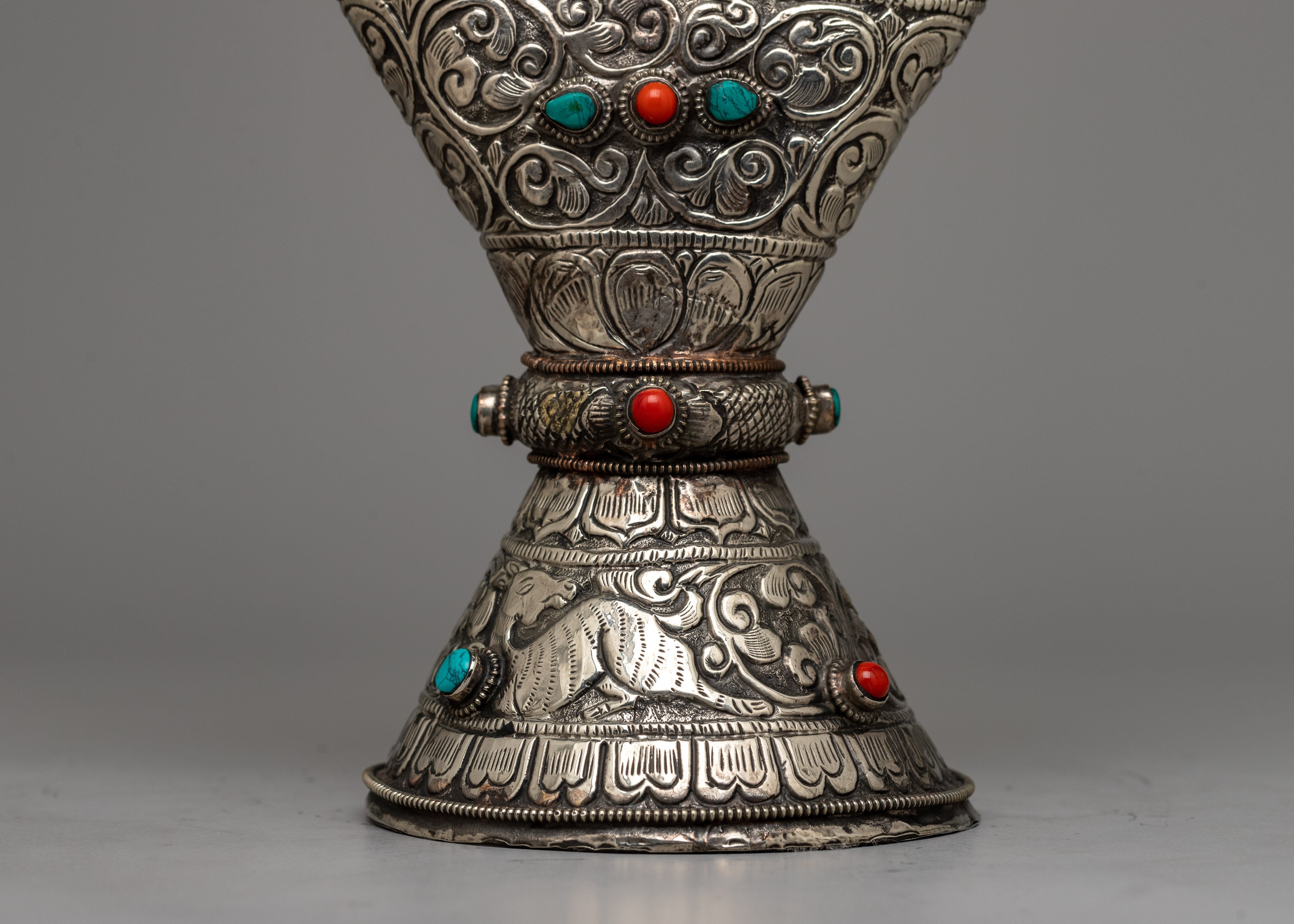 White Metal Tibetan Stamp |  Infuse Your Creations with Cultural Significance