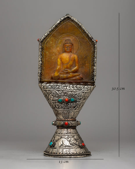 White Metal Tibetan Stamp |  Infuse Your Creations with Cultural Significance
