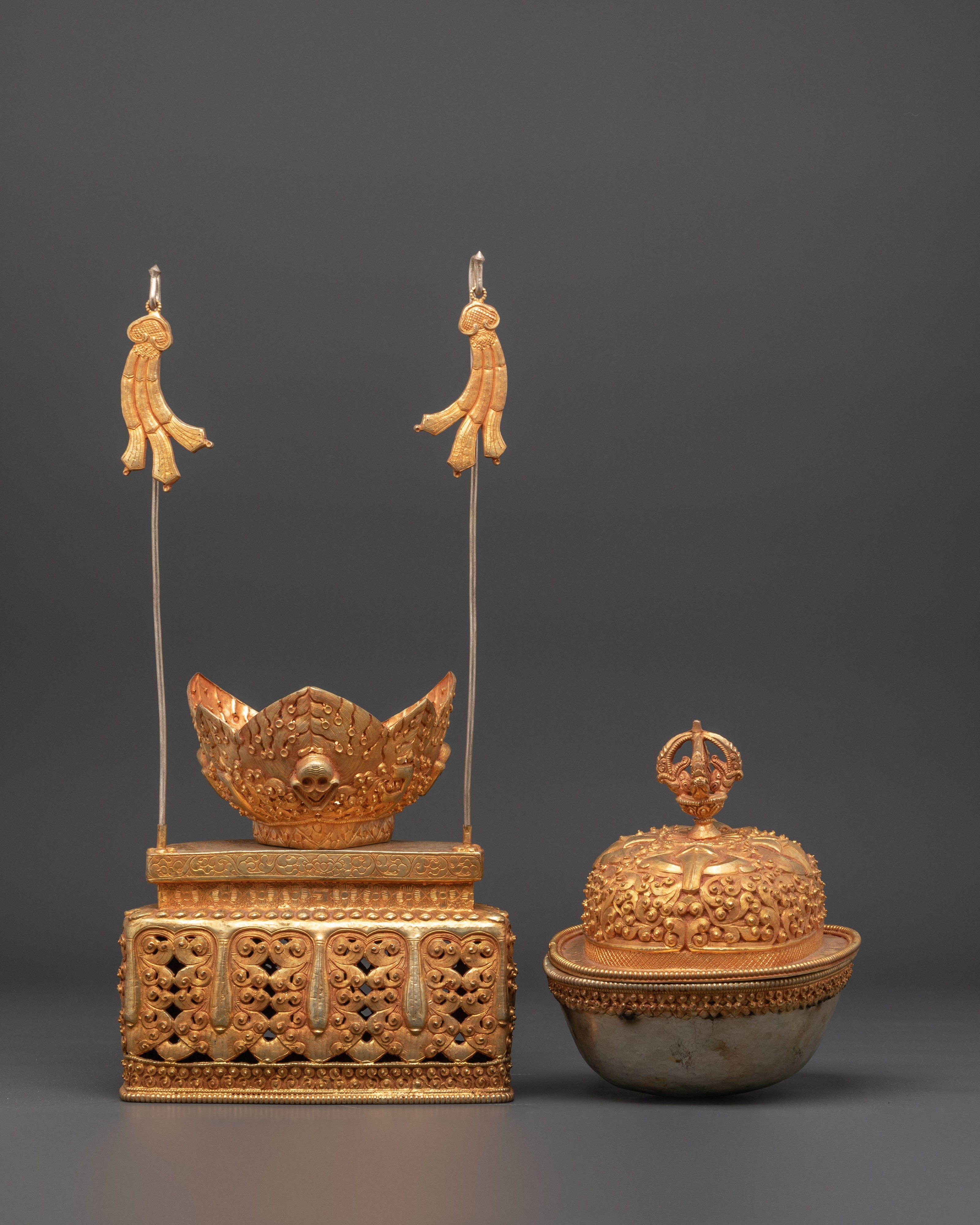 Buddhist Ritual Cup Kapala | Tibetan Rituals, Offerings
