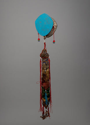 Silver Tibetan Damaru | Instrument Symbolizing Divine Sound and Ritualistic Practice
