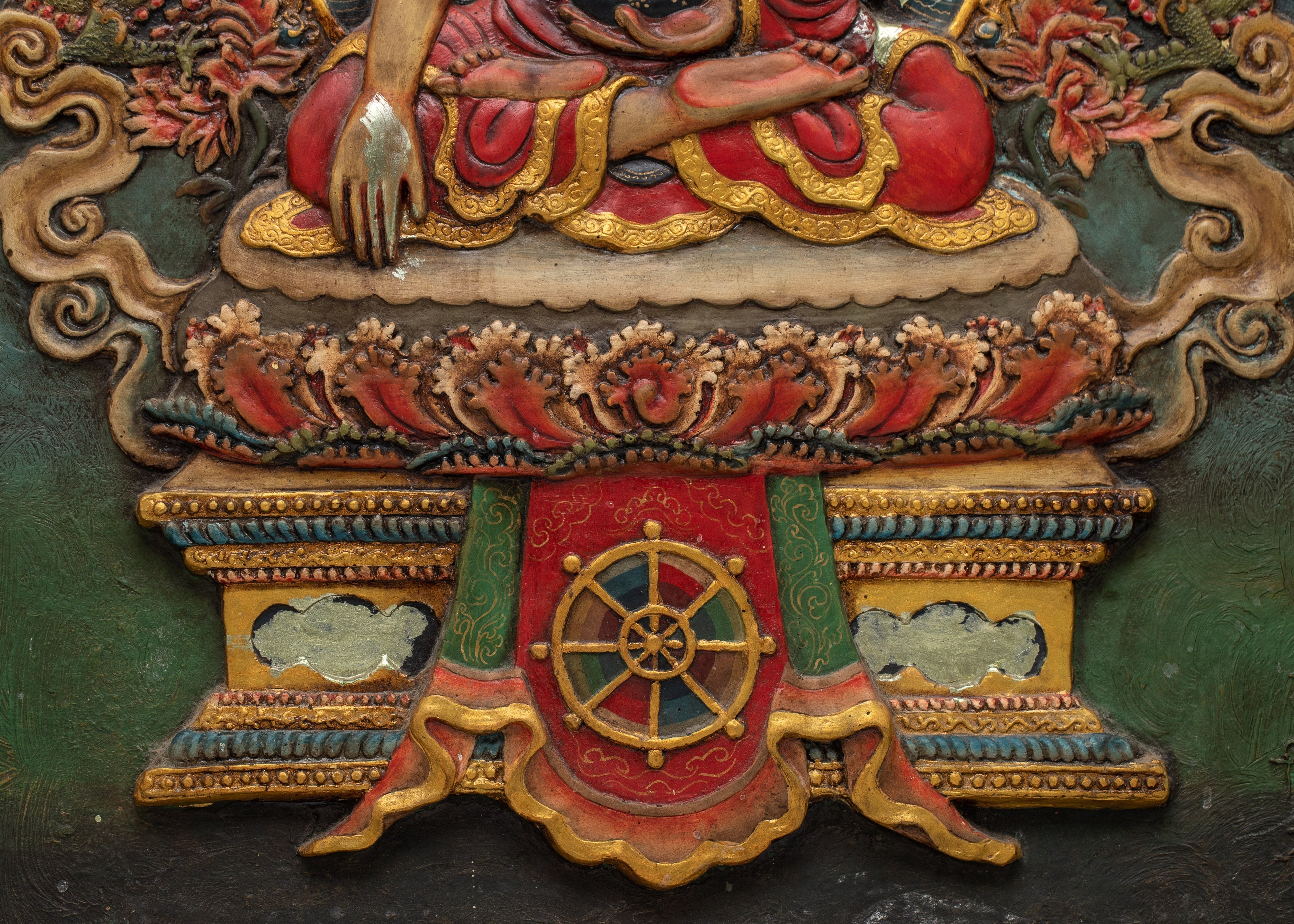 Shakyamuni Buddha Wooden Wall Art | Serene Presence Infused with Natural Beauty