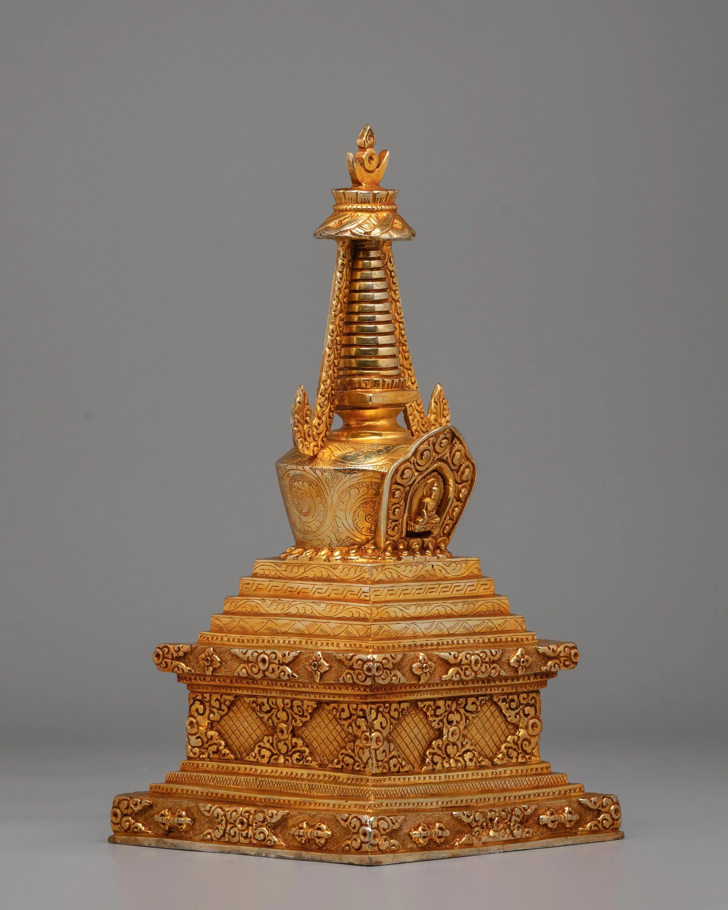 Handmade Stupa For Buddhist Monument | Tibetan Ritual Artifact