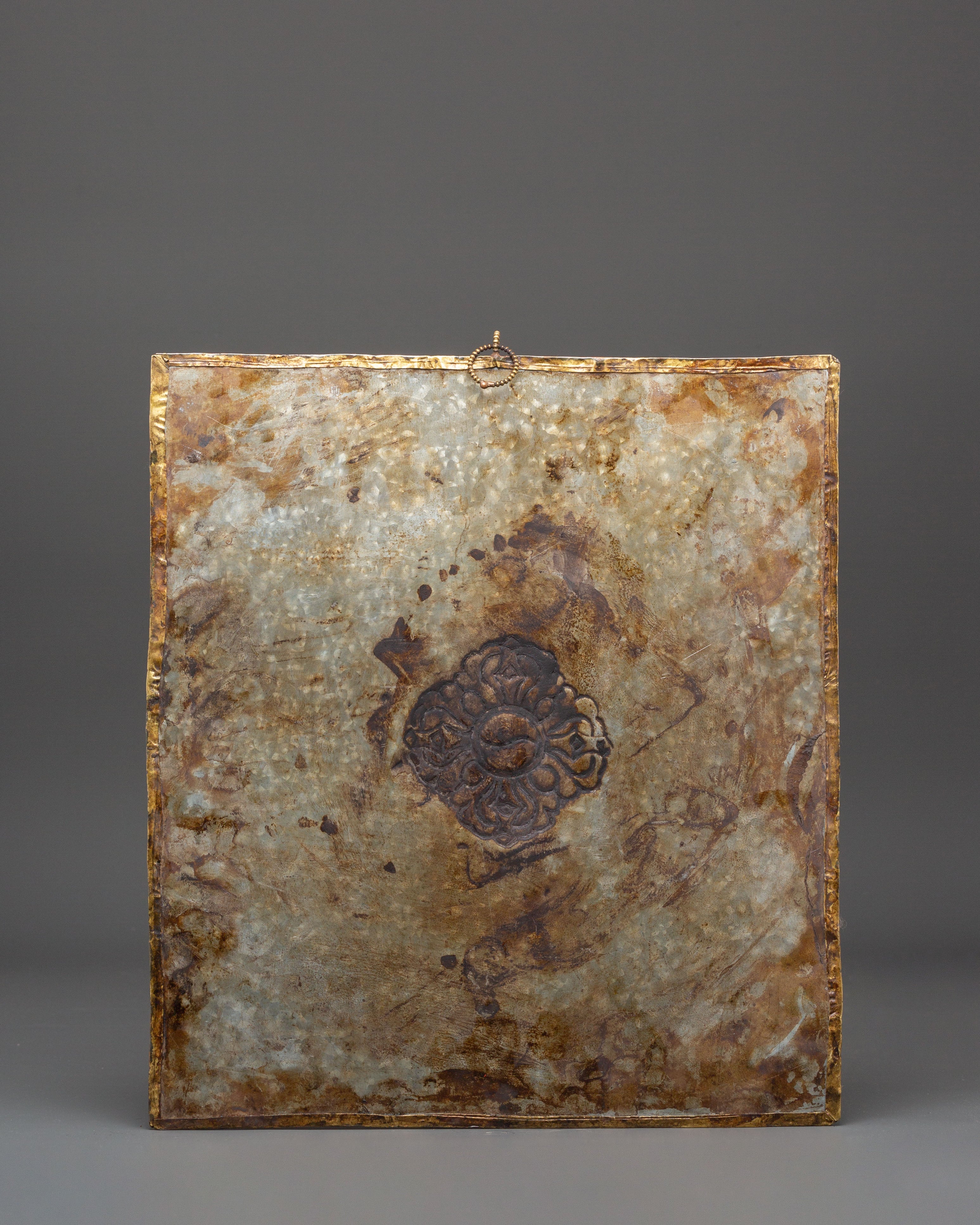 Tibetan Auspicious Symbol Wall Hanging | Handcrafted Brass Buddhist Art