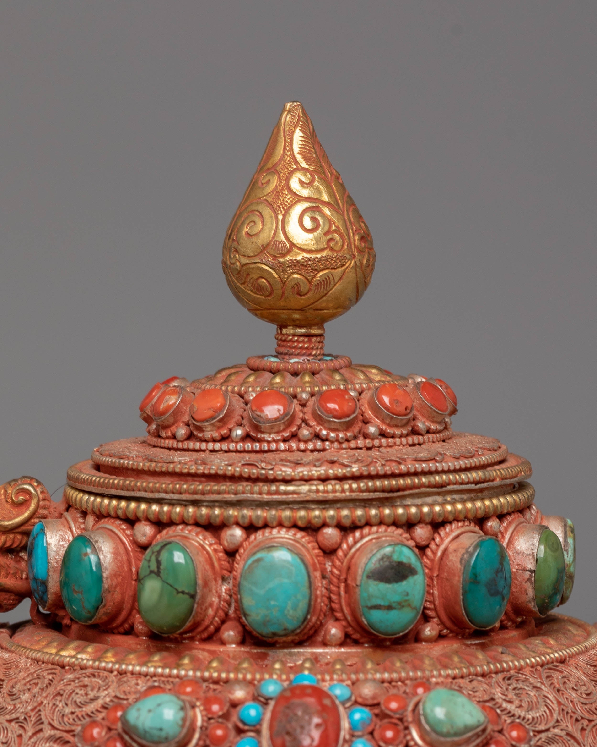 Traditional Tibetan Tea Pot for Decor | Symbol of Culture and Serenity