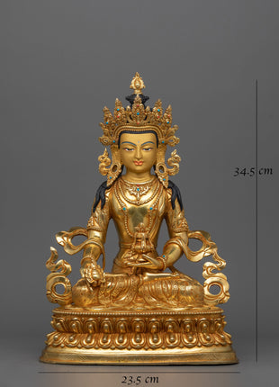 Tibetan Hand-crafted Kshitigarbha Statues | Tibetan Altar Zen Decor