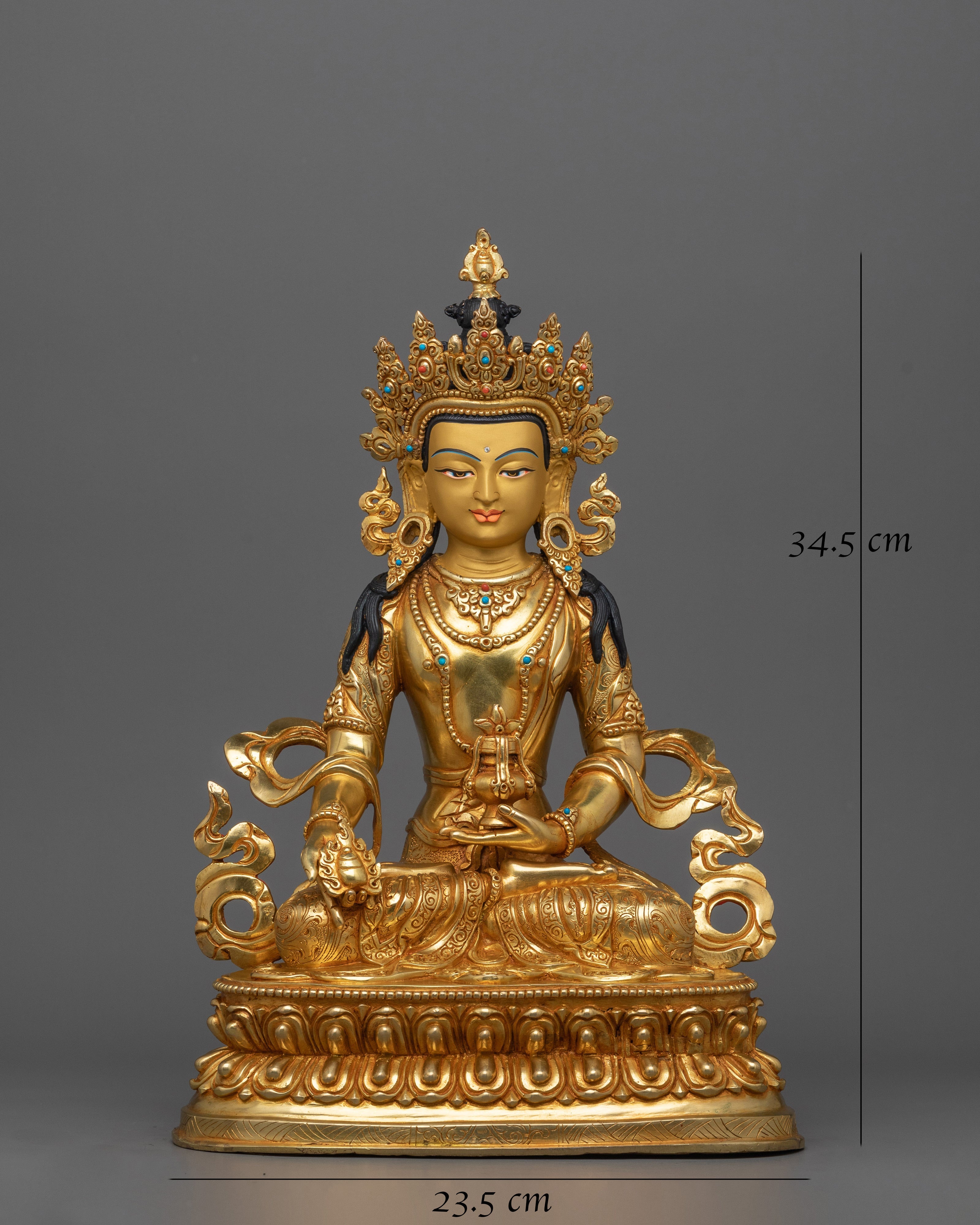 Tibetan Hand-crafted Kshitigarbha Statues | Tibetan Altar Zen Decor