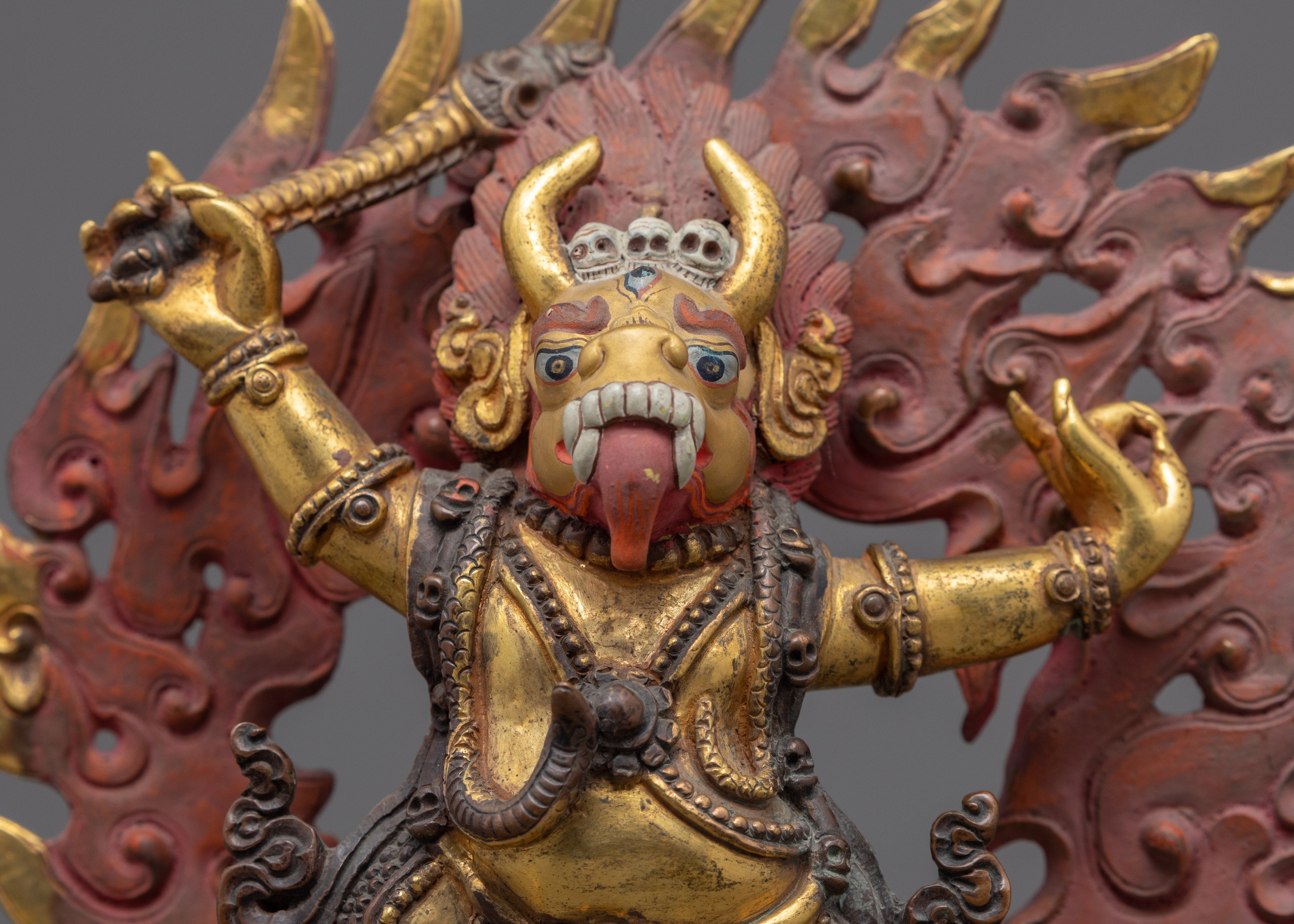 20 Years Old Yama Dharmaraja Buddha Figurine | Mini Statues