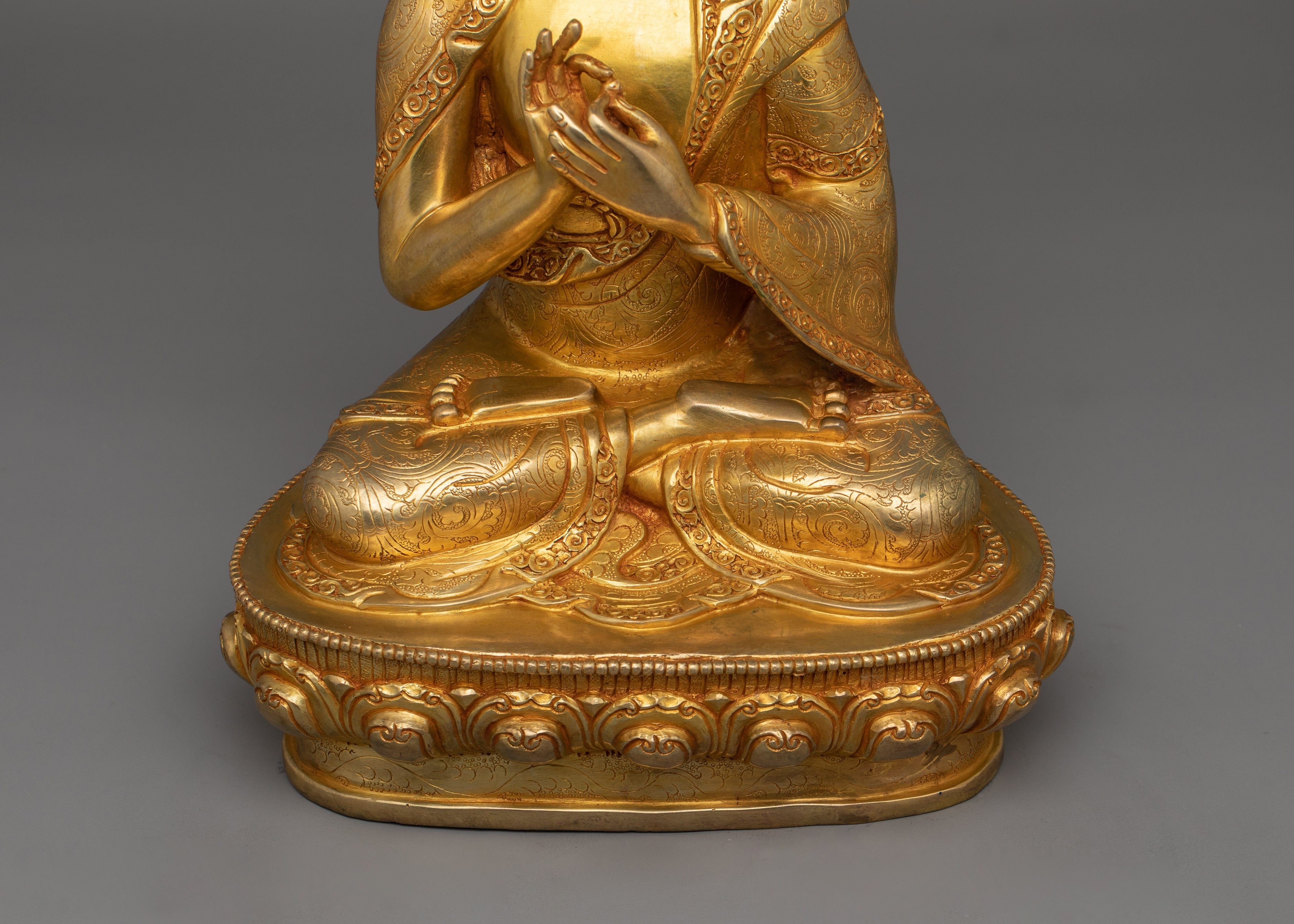 Sacred Figurine of Meditating Buddha Vairocana | Buddha of Infinite Light and Wisdom