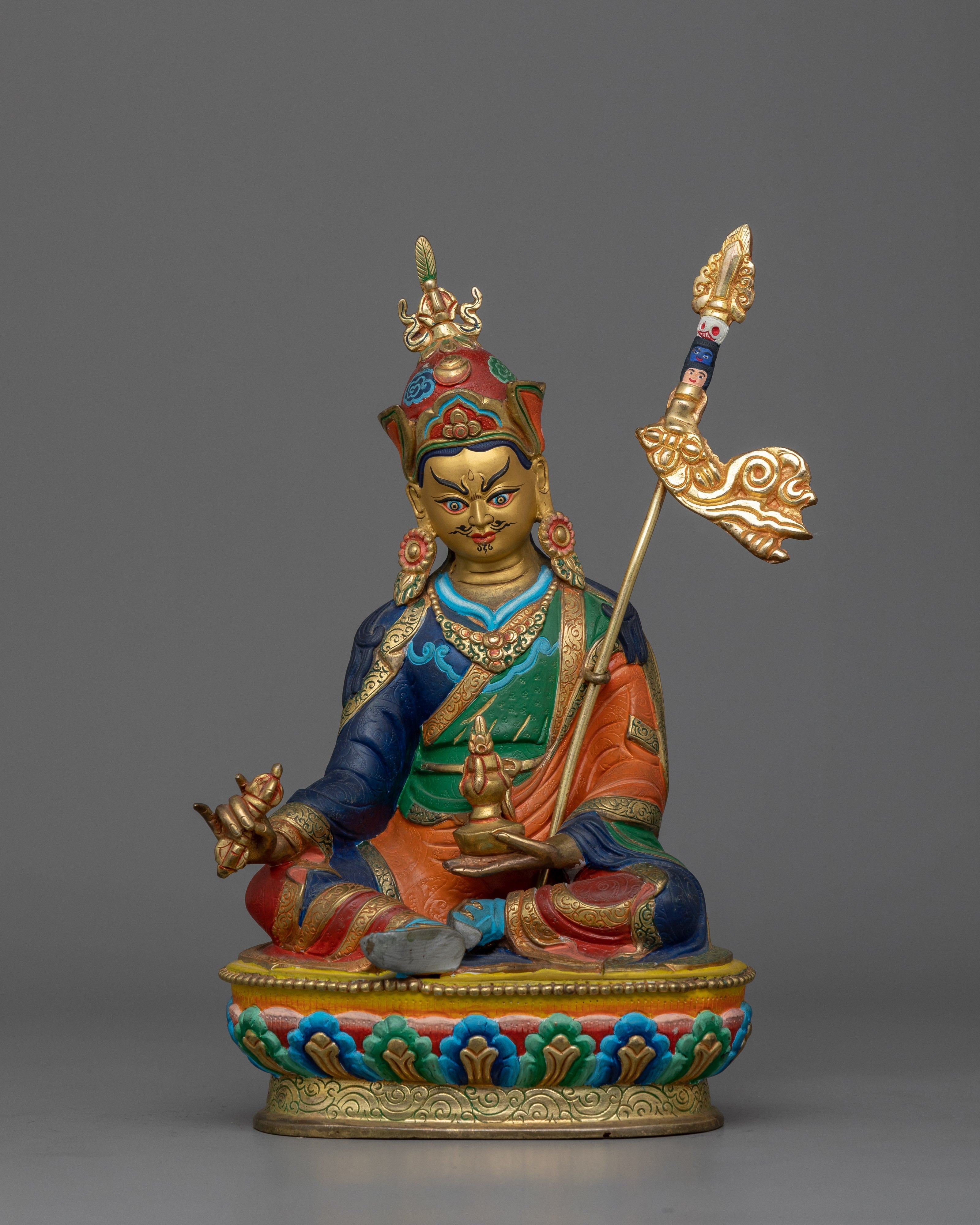 Guru Rinpoche with Beautiful Consort | A Divine Union of Wisdom and Compassion
