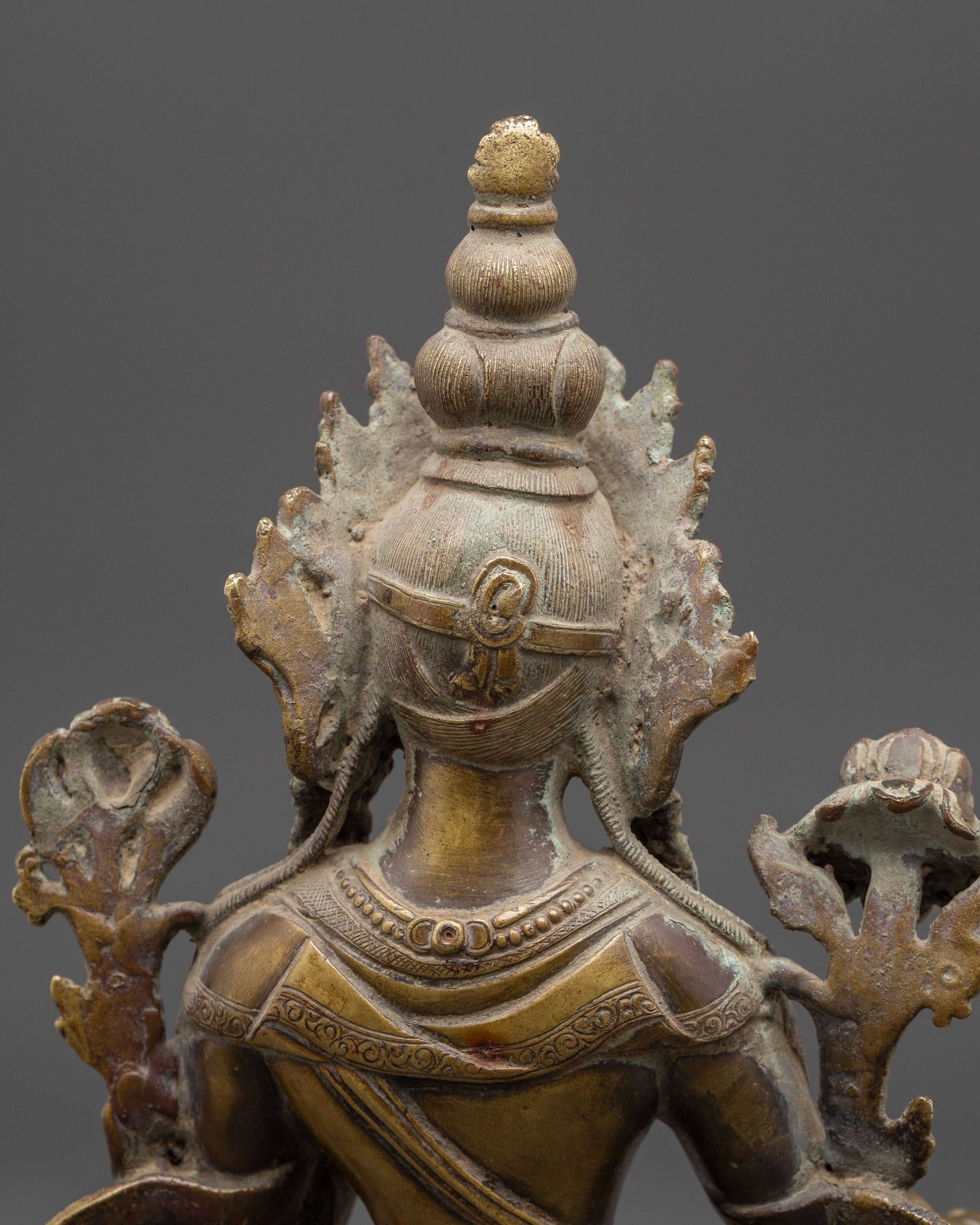 Spiritual Mother of Liberation Green Tara Statue | Tibetan Buddhist Copper Sculpture